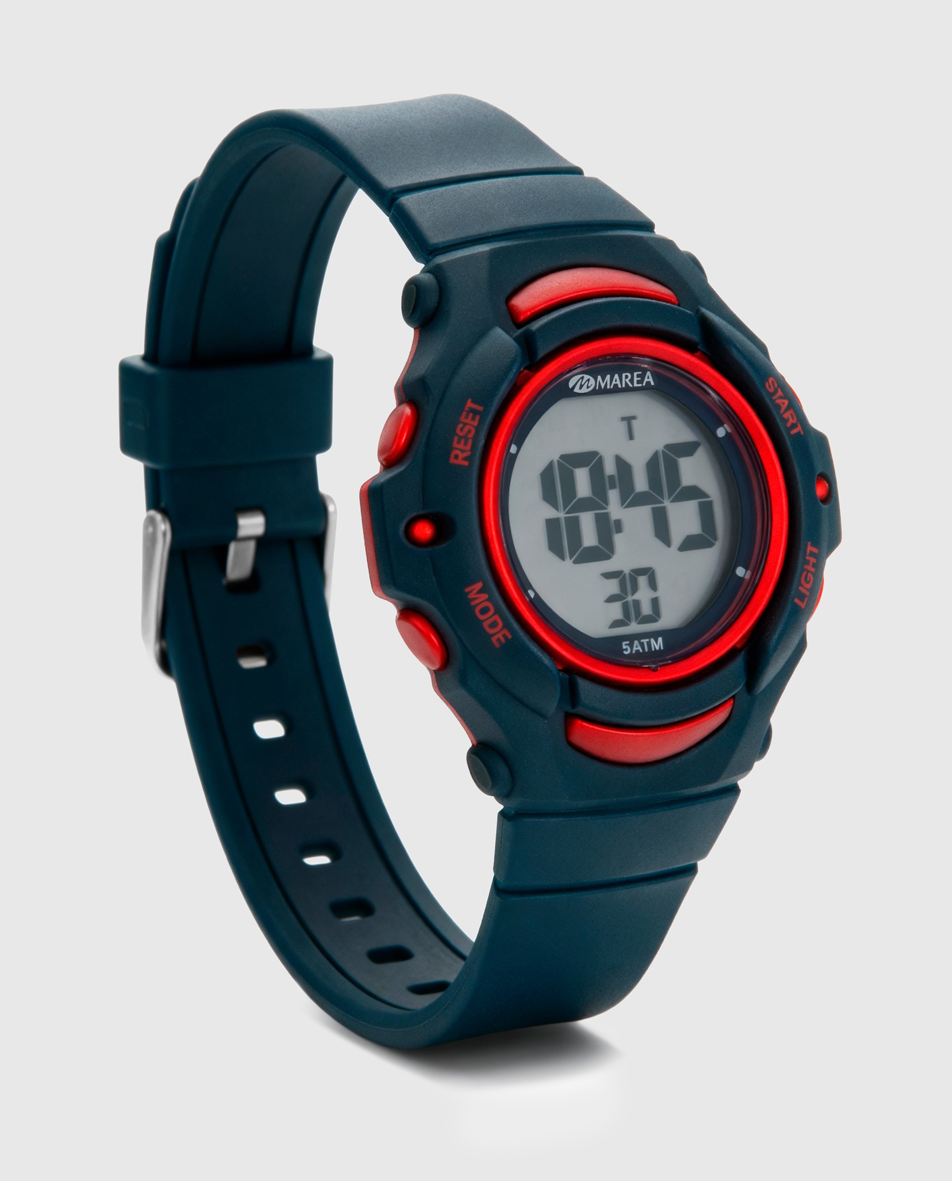 Reloj infantil b40211 2 con correa de silicona negra Negro / Rojo Marea Negro / Rojo-3