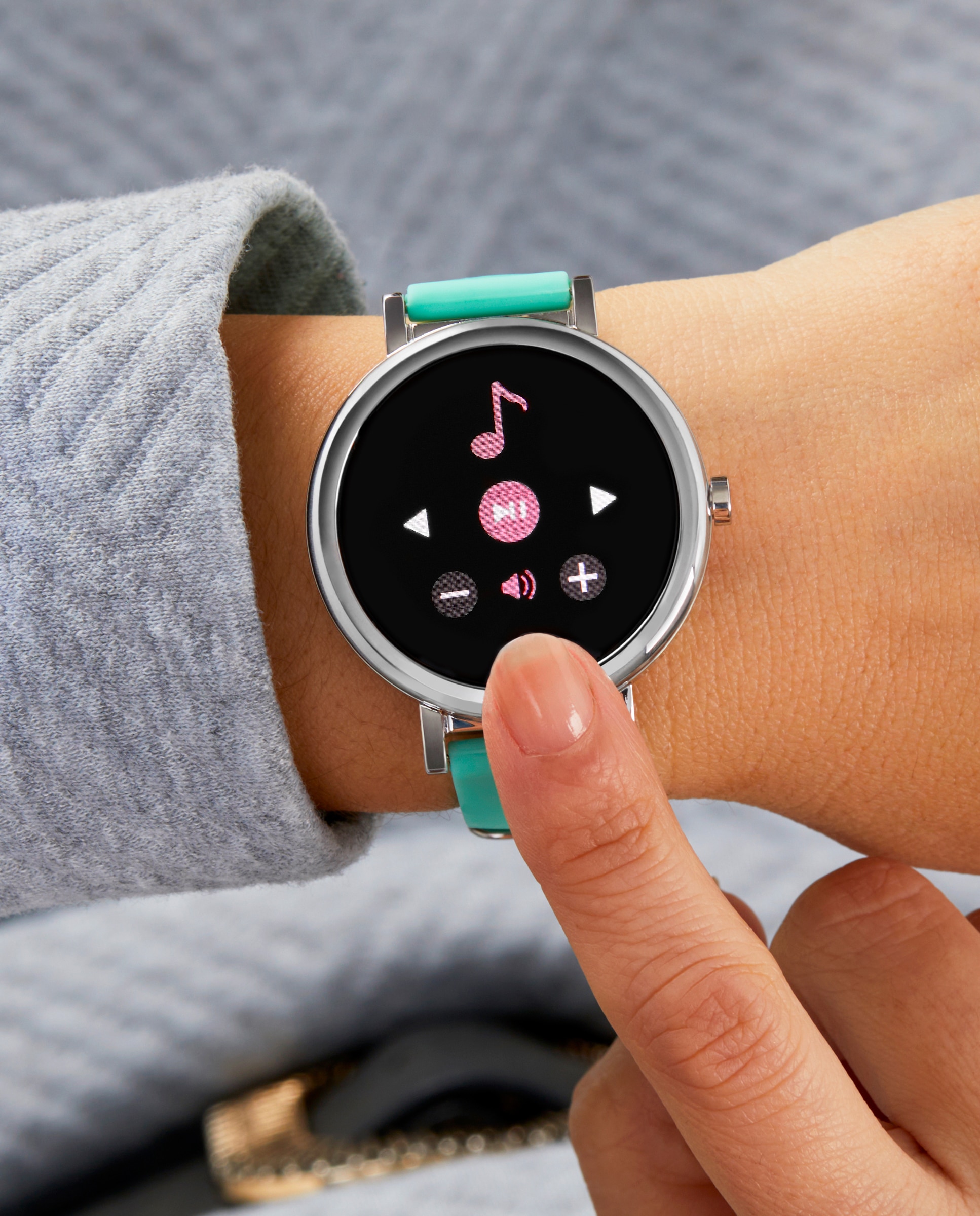 Smartwatch b61002/12 con correa verde de silicona - Marea - Verde claro Verde claro-2