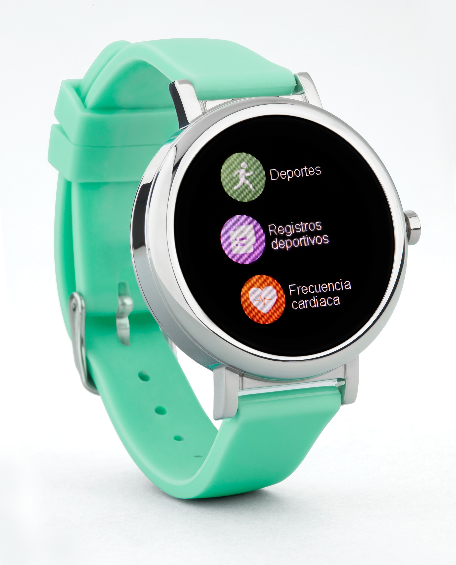 Smartwatch b61002/12 con correa verde de silicona - Marea - Verde claro Verde claro-3