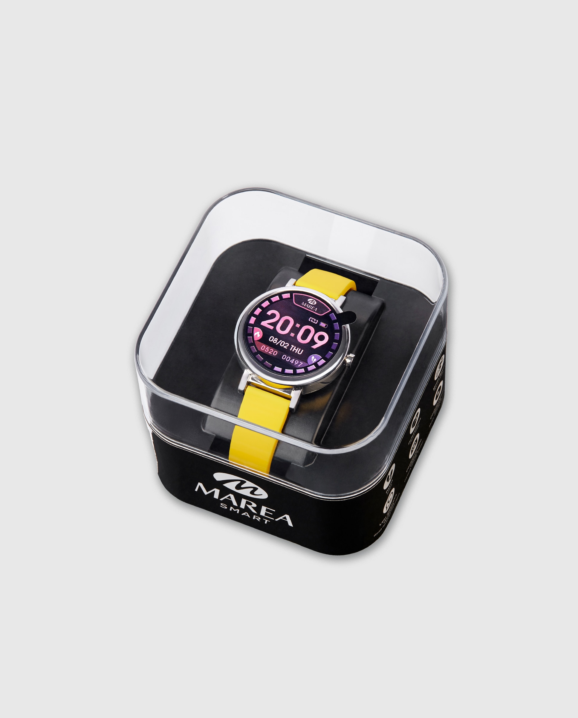 Smartwatch b61002/13 con correa amarilla de silicona - Marea - Amarillo Amarillo-4