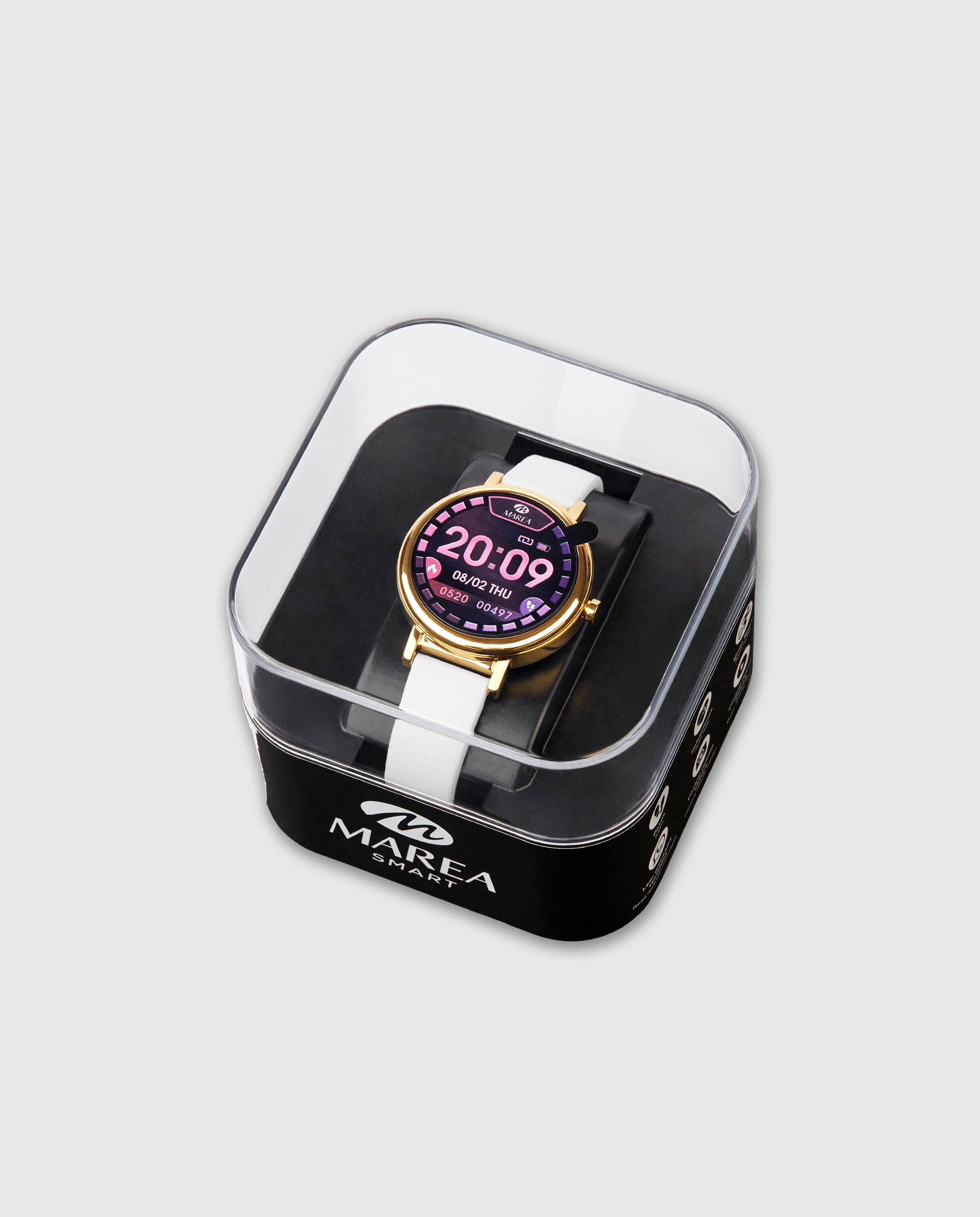 Smartwatch b61002/14 con correa blanca de silicona - Marea - Blanco Blanco-4