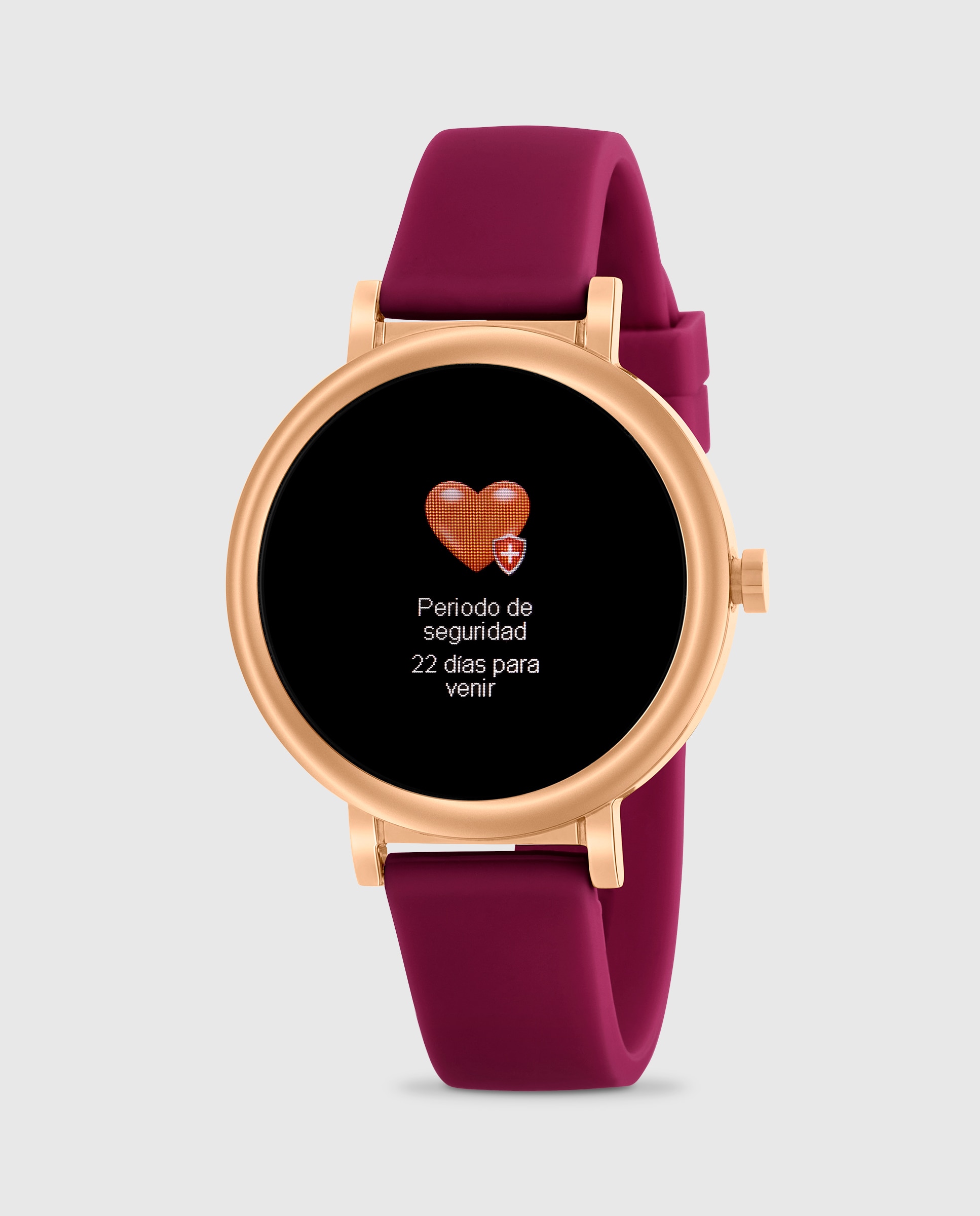 Smartwatch de mujer b61002/16 con correa de silicona - Marea - Burdeos Burdeos-1