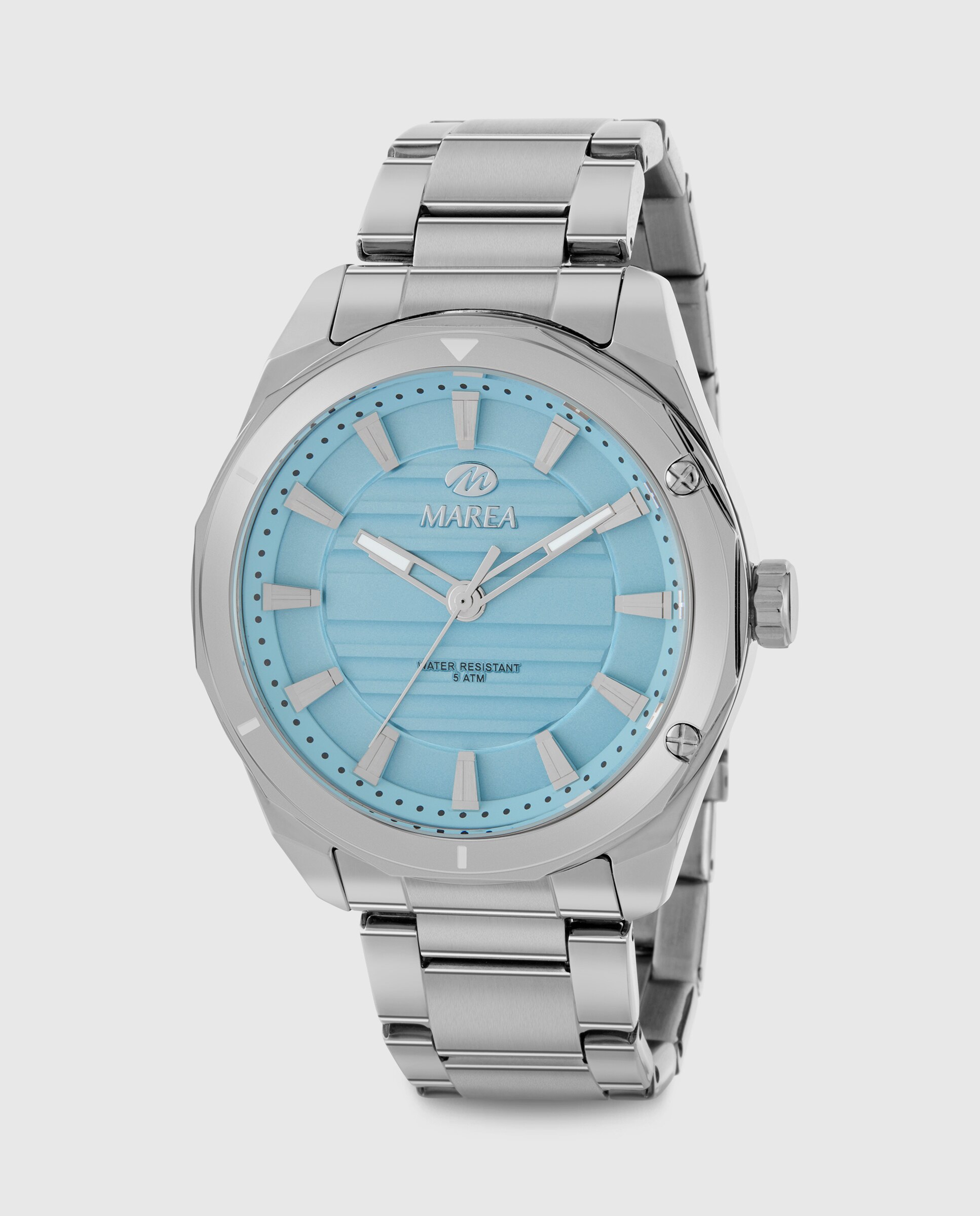 Imagen 0 de Reloj de hombre b54298/1 correa de acero y esfera azul celeste Dorado