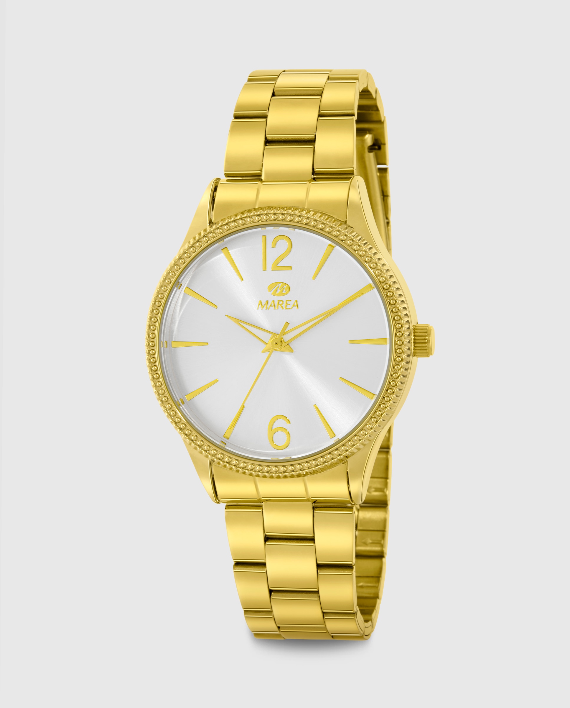 Reloj de mujer b41413/7 correa de acero dorado y esfera blanca - Marea - Dorado Dorado-1