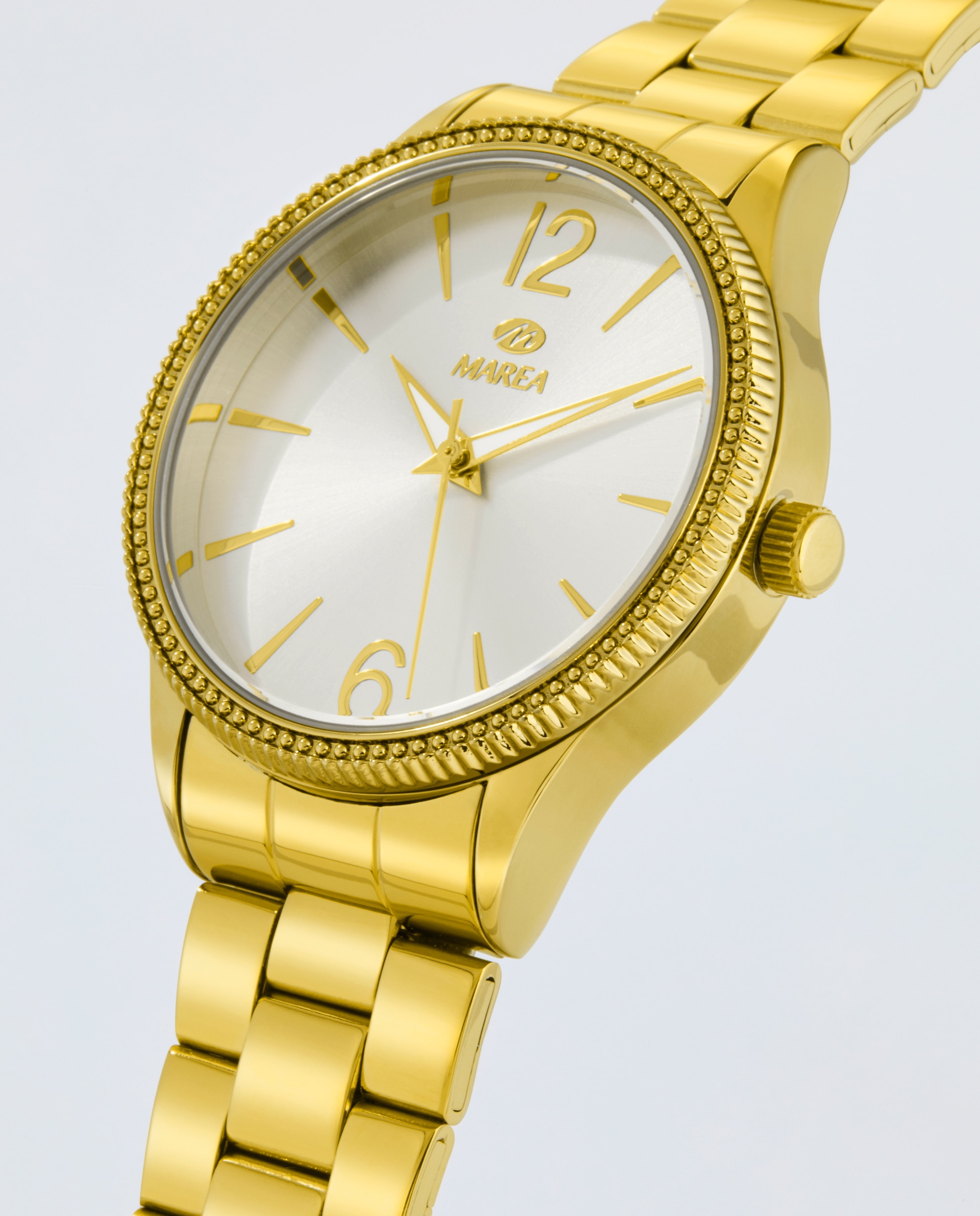 Reloj de mujer b41413/7 correa de acero dorado y esfera blanca - Marea - Dorado Dorado-3
