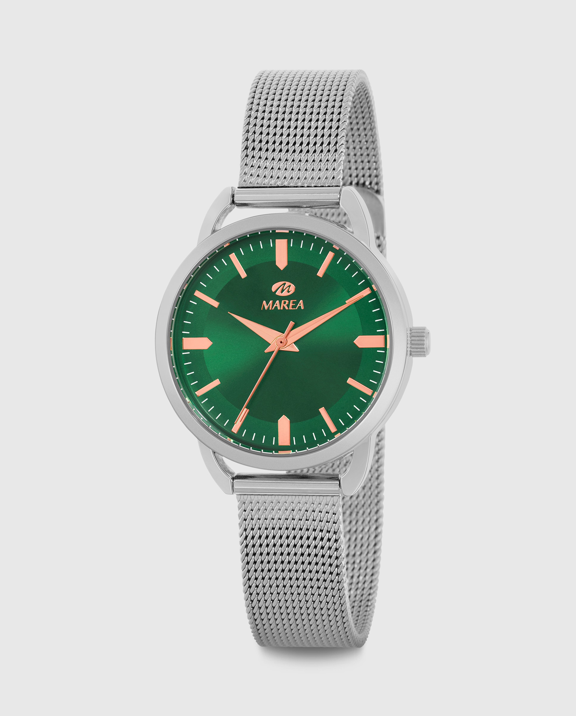 Reloj de mujer b41414/4 correa milanesa y esfera verde - Marea - Plateado Plateado-1