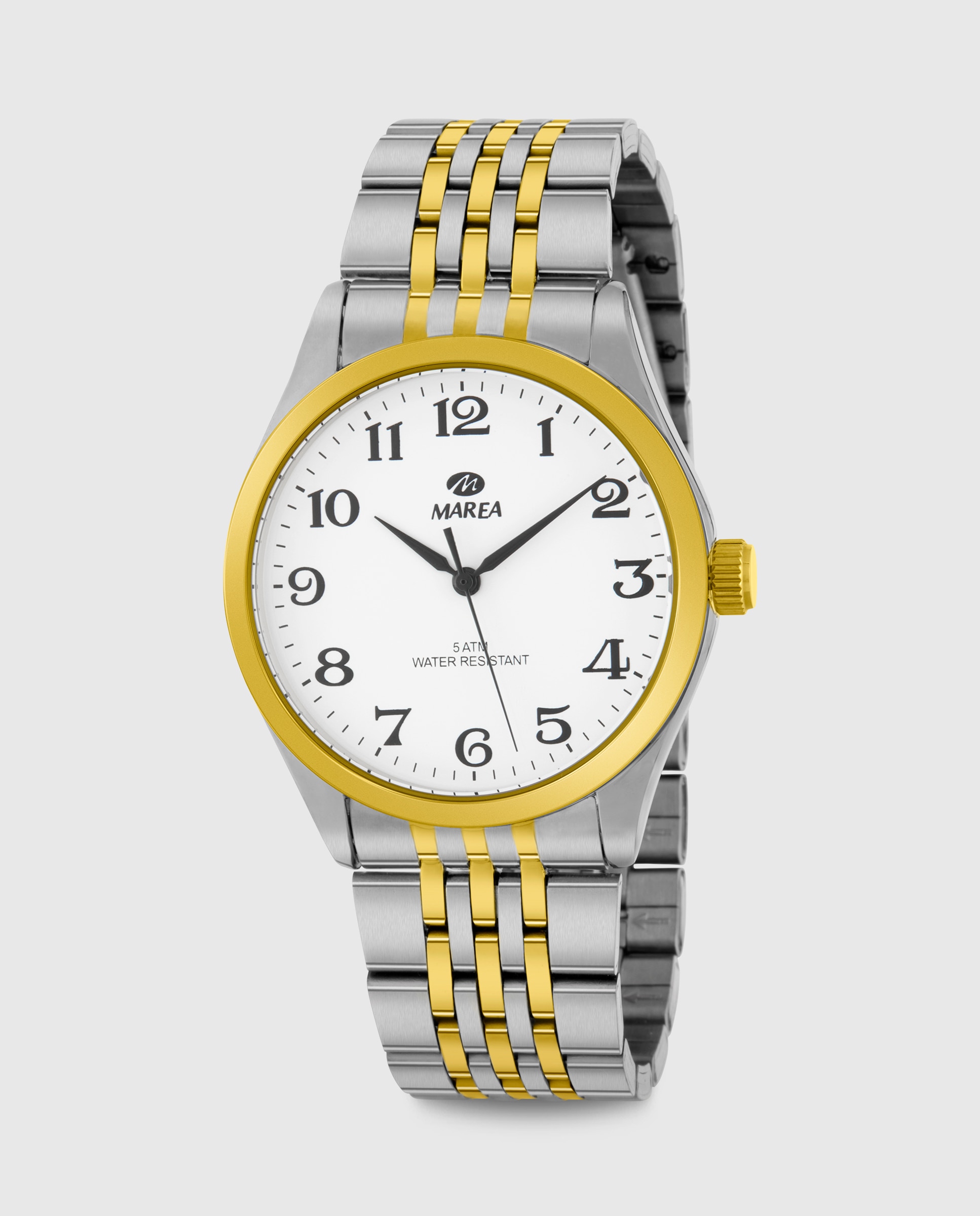Imagen 0 de Reloj de hombre b21200/2 correa de acero bicolor y esfera blanca Dorado
