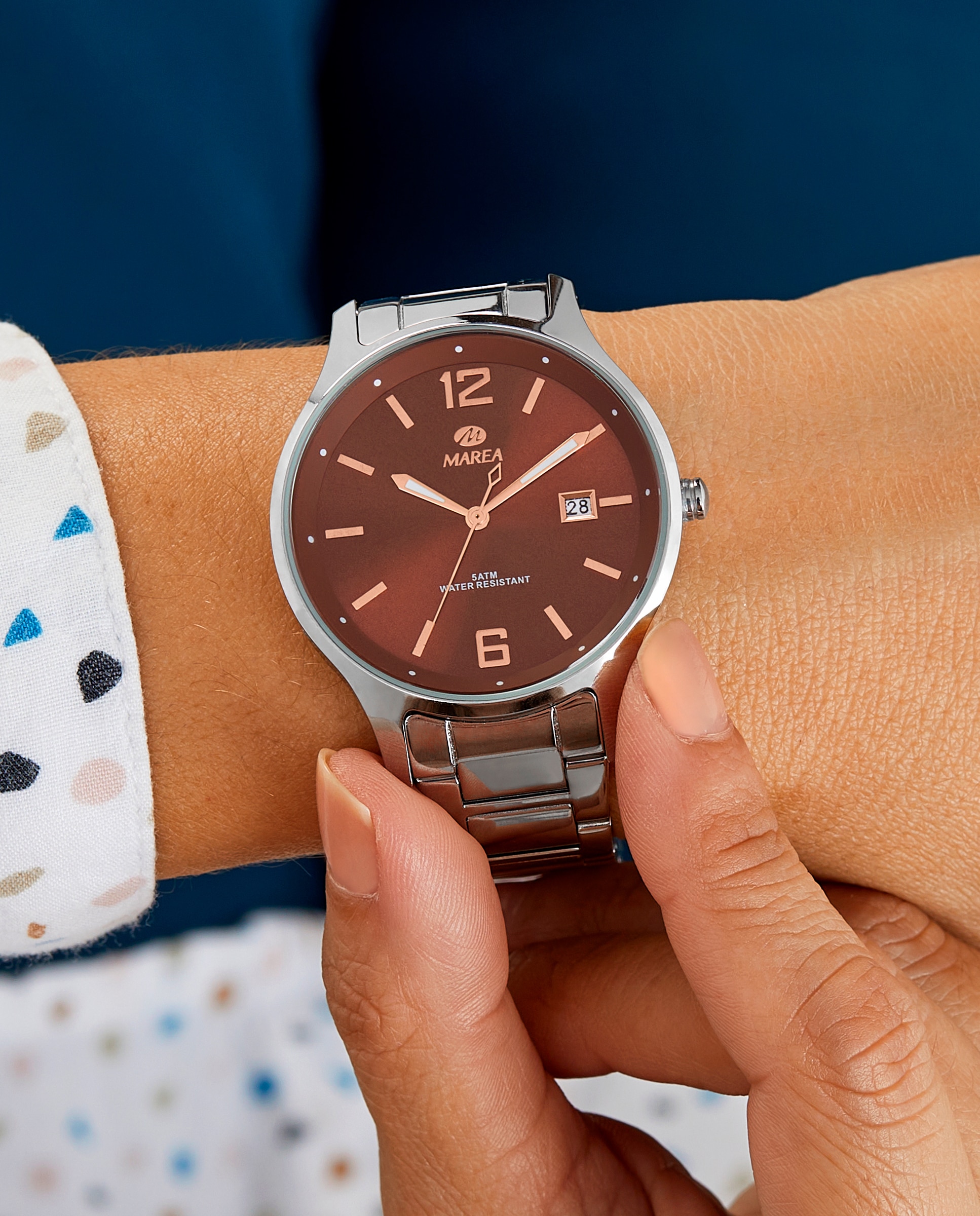 Reloj analógico de mujer b36214 2 de acero y esfera - Marea - Granate Granate-2