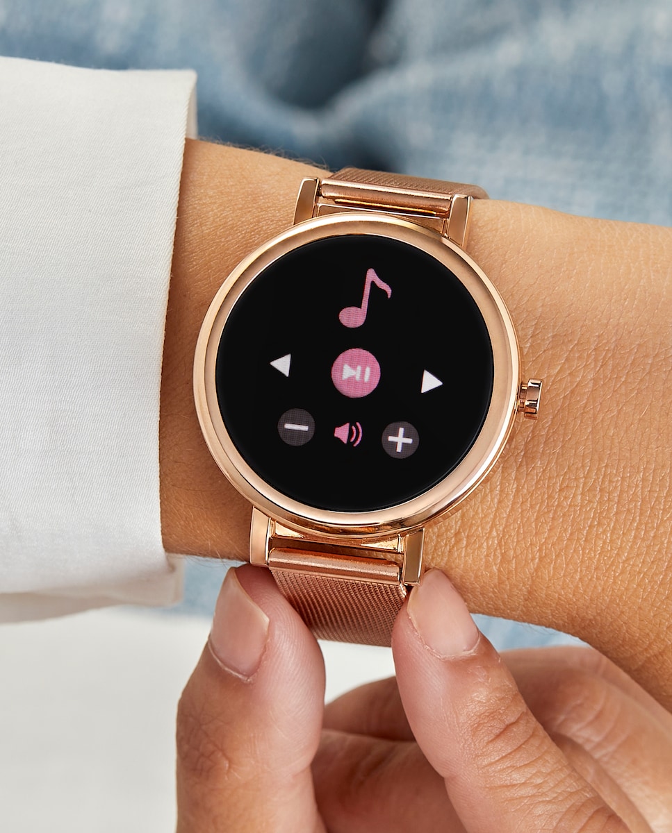 Reloj de mujer smartwatch B61002/22 con correa de acero rose gold