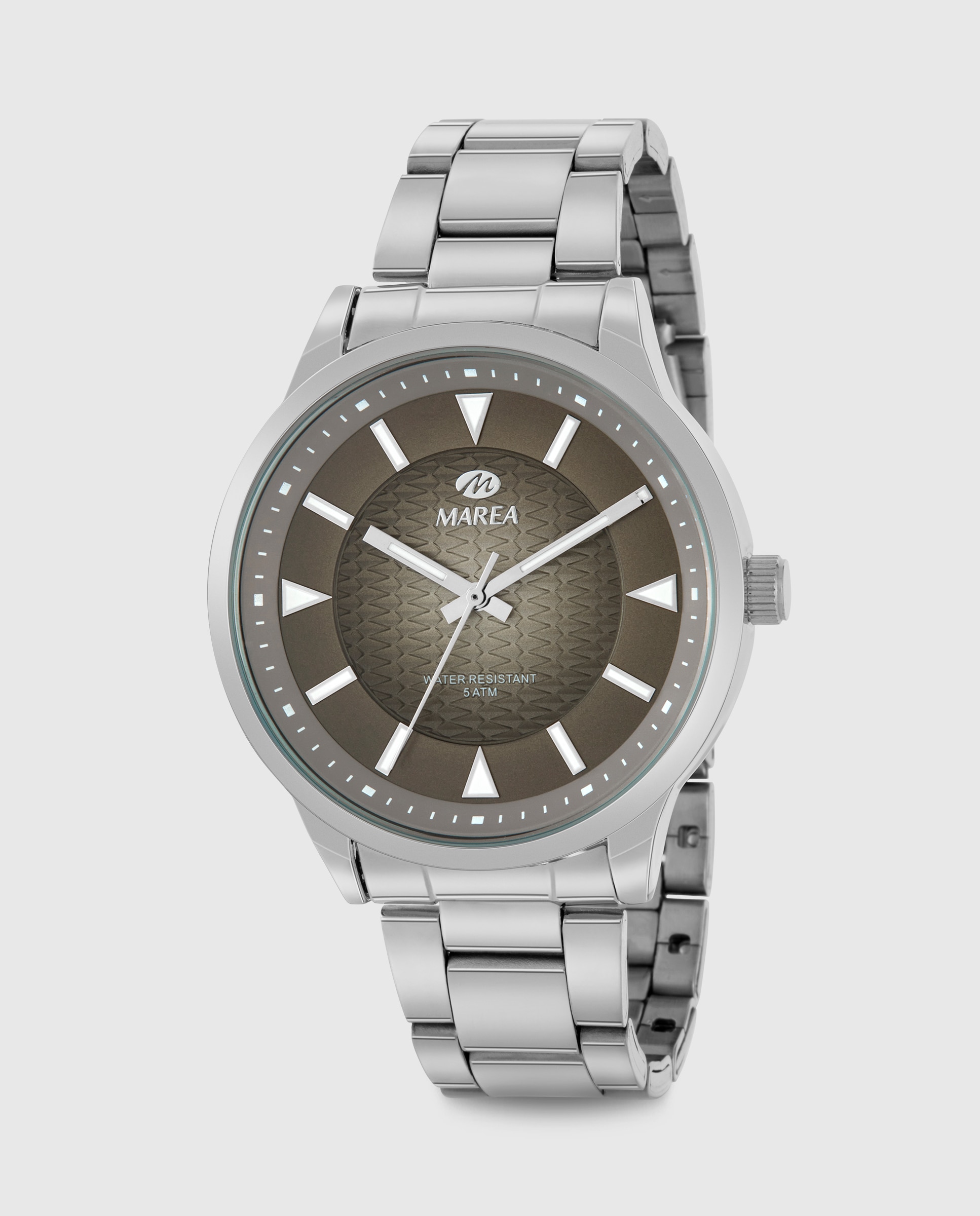 Reloj de hombre b41417/1 correa de acero y esfera gris oscuro - Marea - Plateado Plateado-1