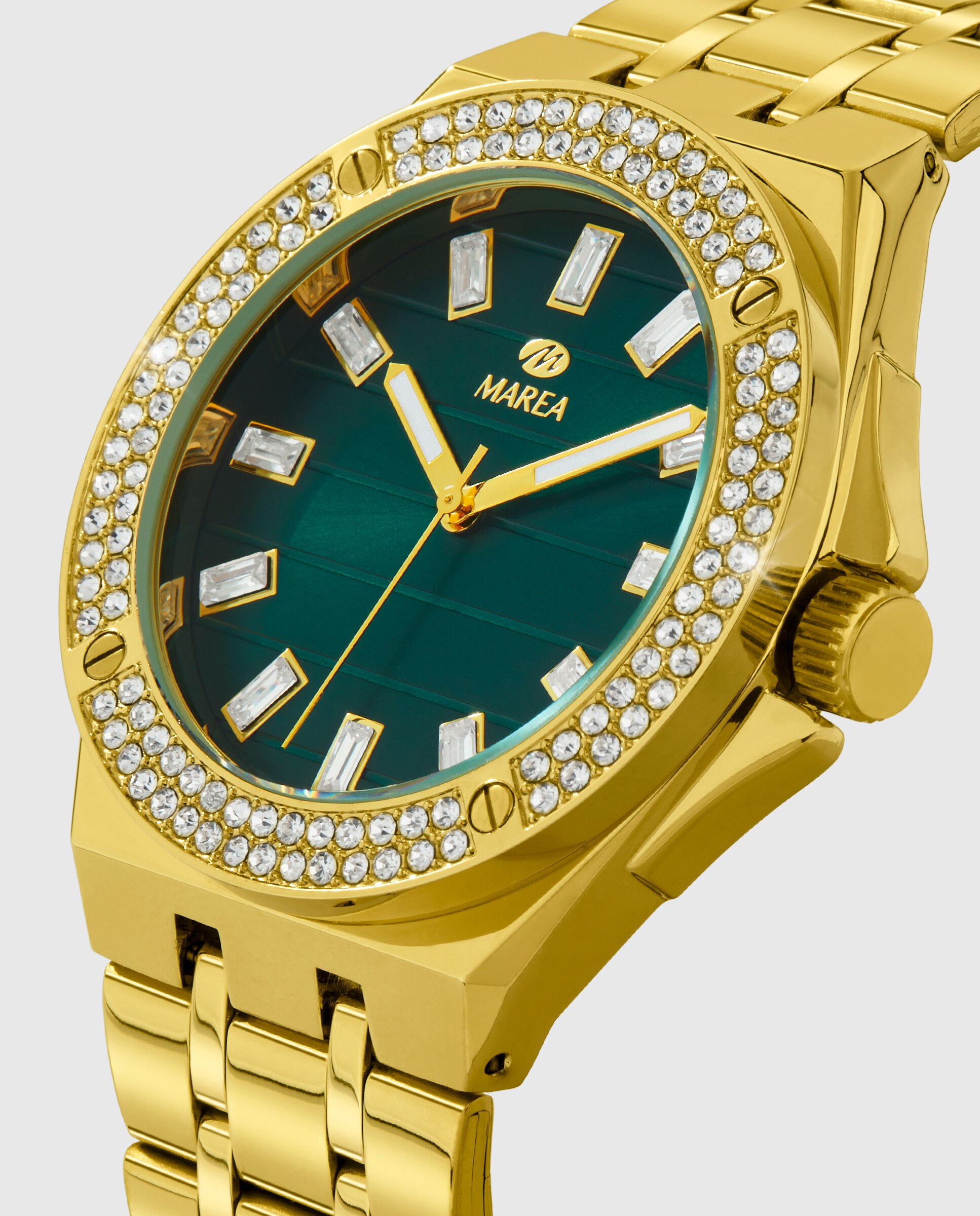 Reloj de hombre b41422/5 correa de acero y esfera verde - Marea - Dorado Dorado-3
