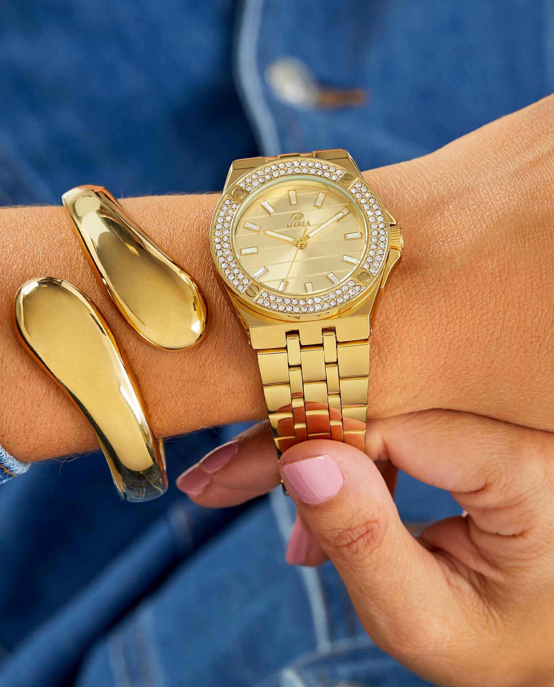 Reloj de mujer b41423/4 correa de acero y esfera dorada - Marea - Dorado Dorado-2