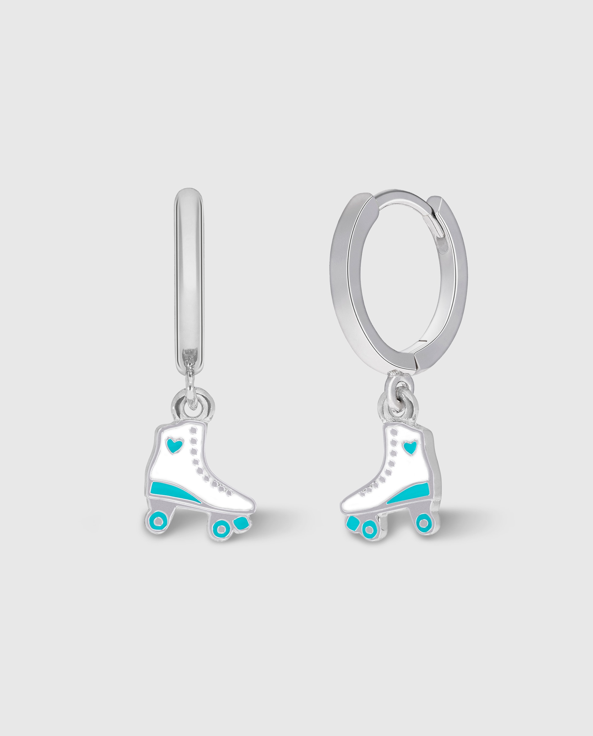 Imagen 0 de Pendientes de aro de niña d03601/cj de plata rodiada Multicolor