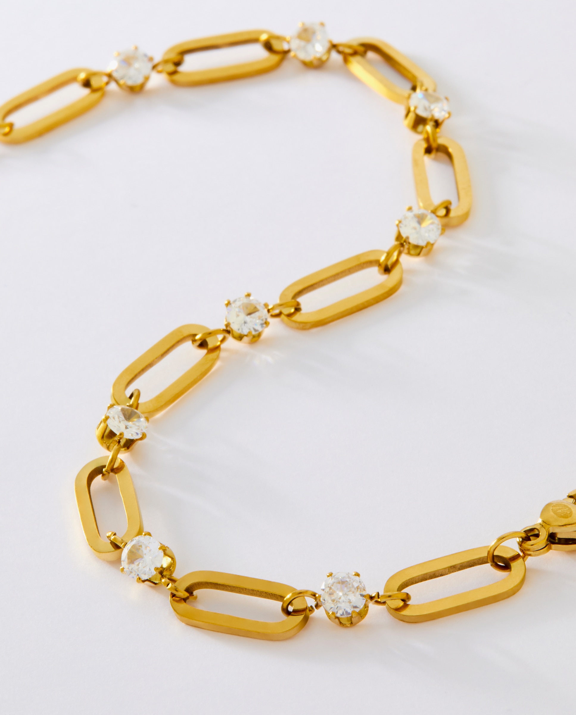 Pulsera de cadena c03103/ad de acero dorado - Marea - Blanco Blanco-3