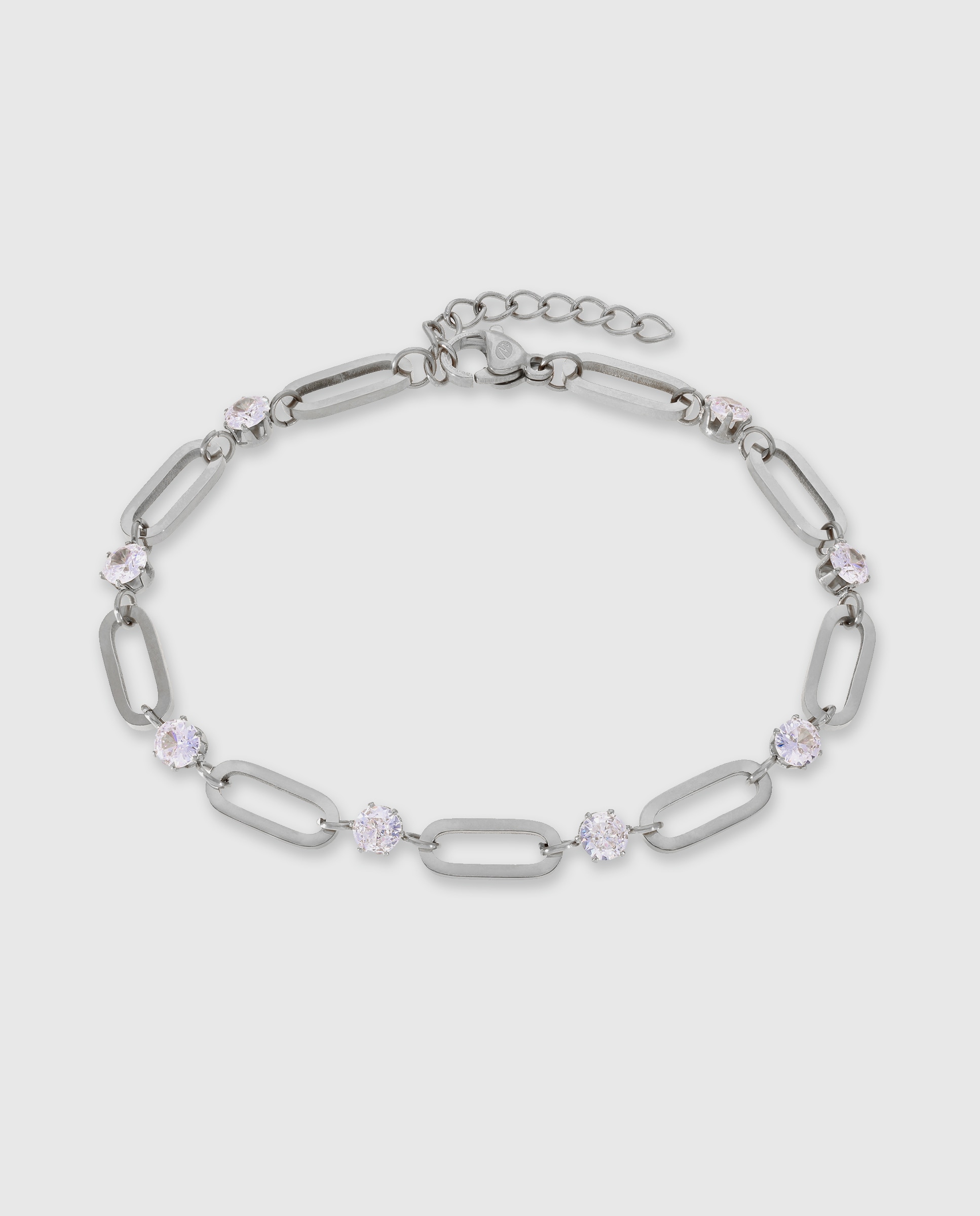 Imagen 0 de Pulsera de cadena c03103/ac de acero Blanco