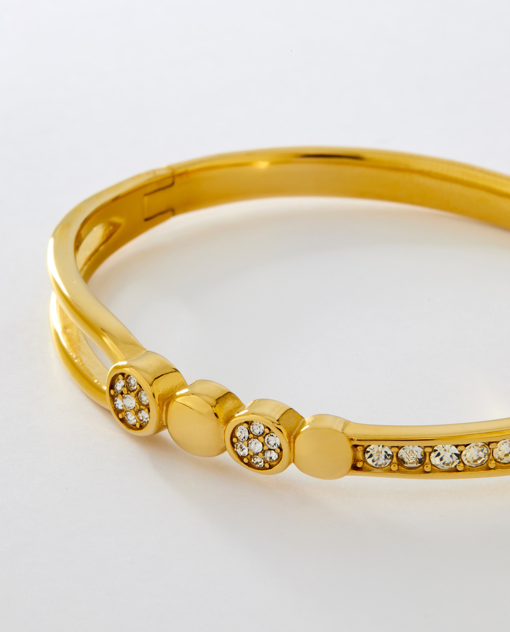 Pulsera rígida c03103/af de acero dorado - Marea - Blanco Blanco-3
