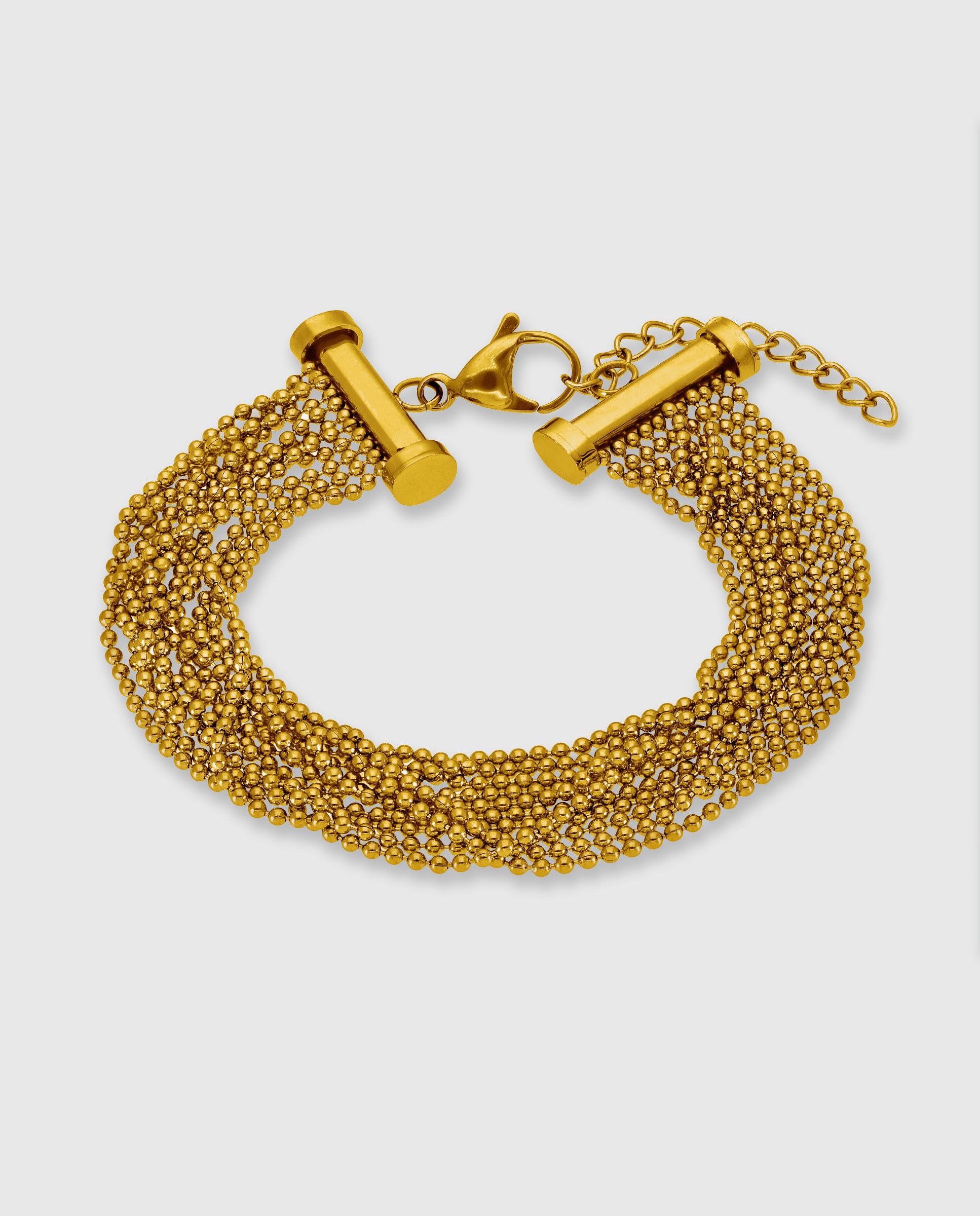 Imagen 0 de Pulsera de cadena c03103/ao de acero dorado Dorado