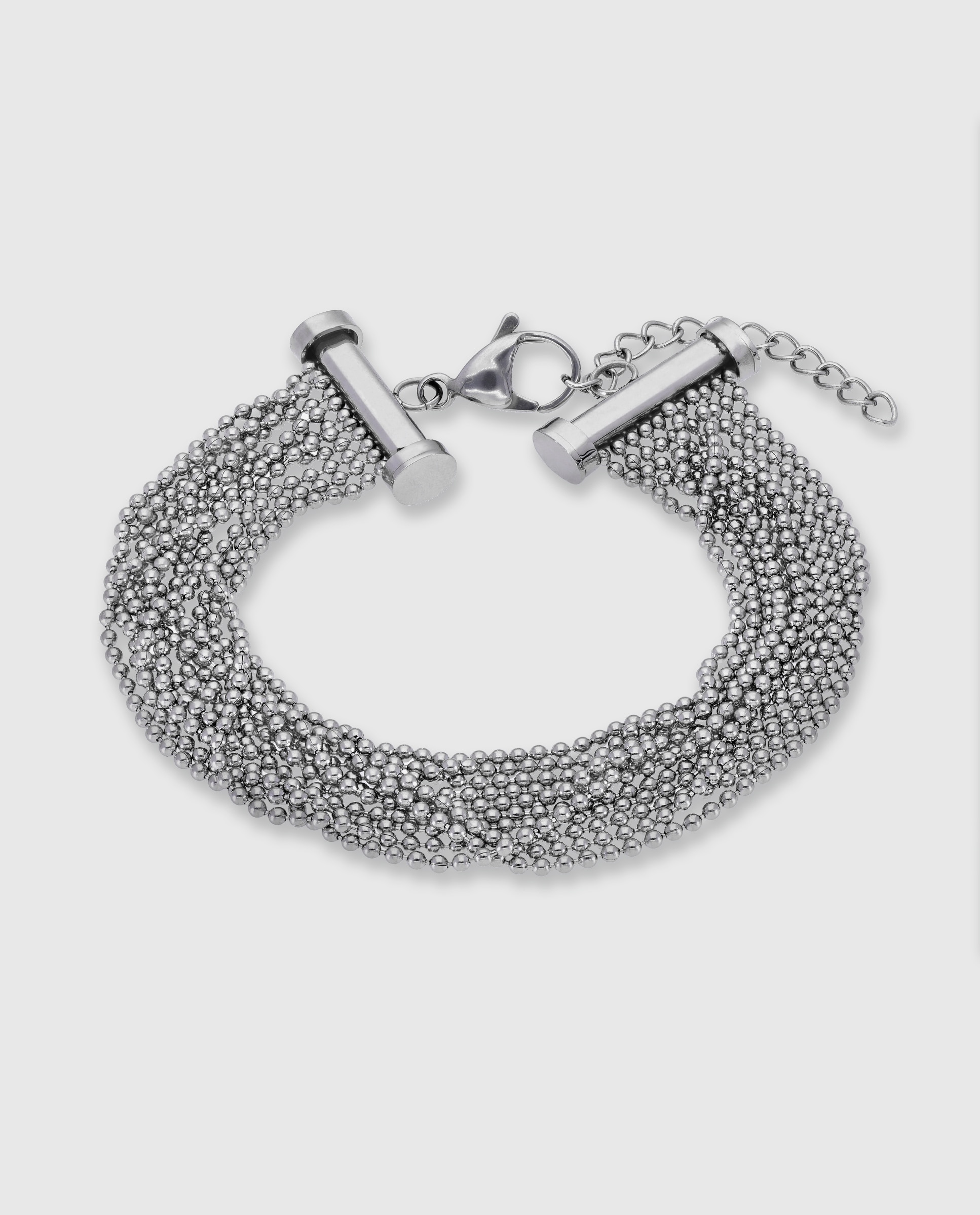 Imagen 0 de Pulsera de cadena c03103/an de acero Plateado