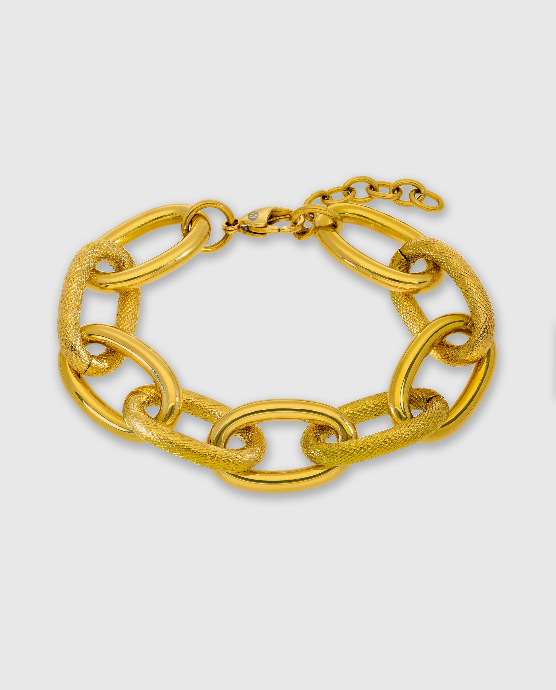 Imagen 0 de Pulsera de cadena c03103/aj de acero dorado Dorado