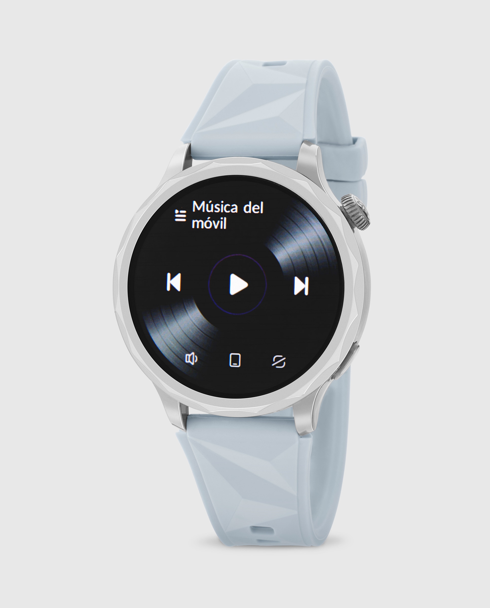Imagen 1 de Smartwatch b58014/2 correa silicona celeste y correa de acero extra Azul celeste