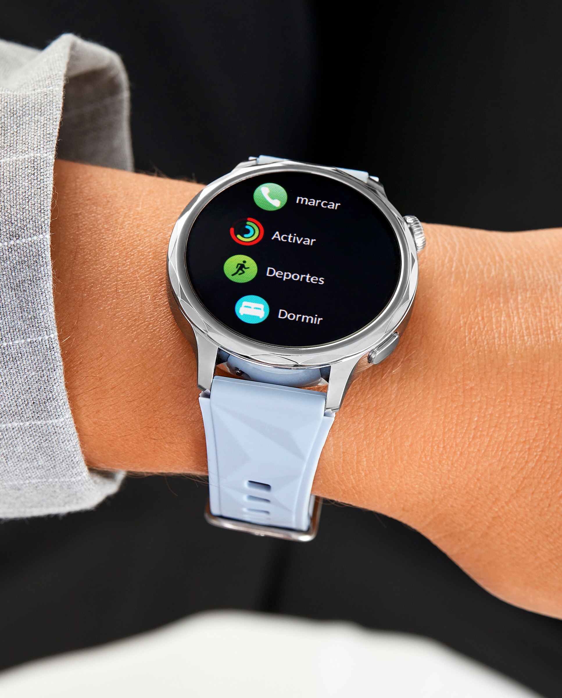 Imagen 3 de Smartwatch b58014/2 correa silicona celeste y correa de acero extra - Marea - Azul celeste Azul celeste