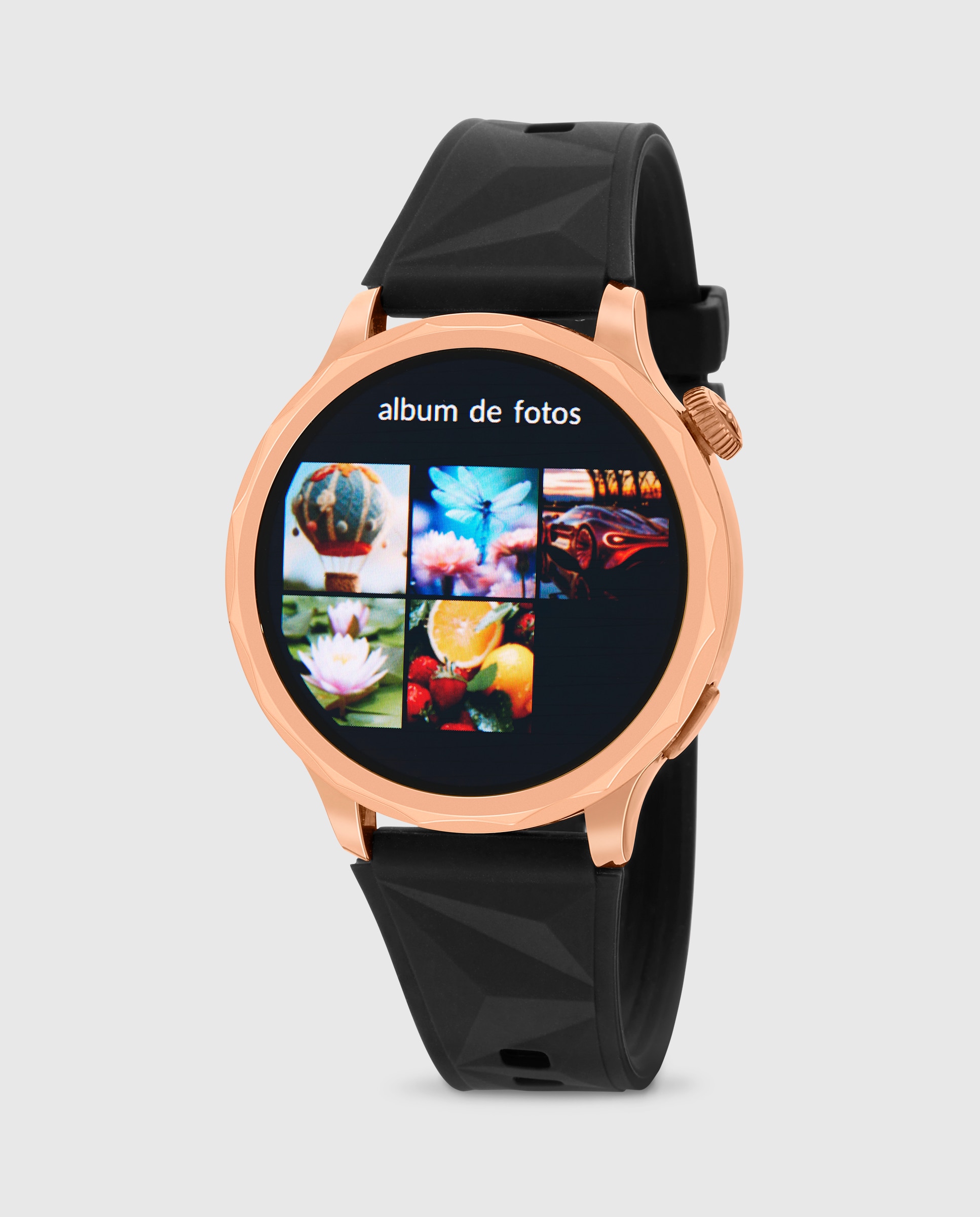 Smartwatch b58014/4 correa silicona negra y correa de acero rosa extra - Marea - Negro Negro-1