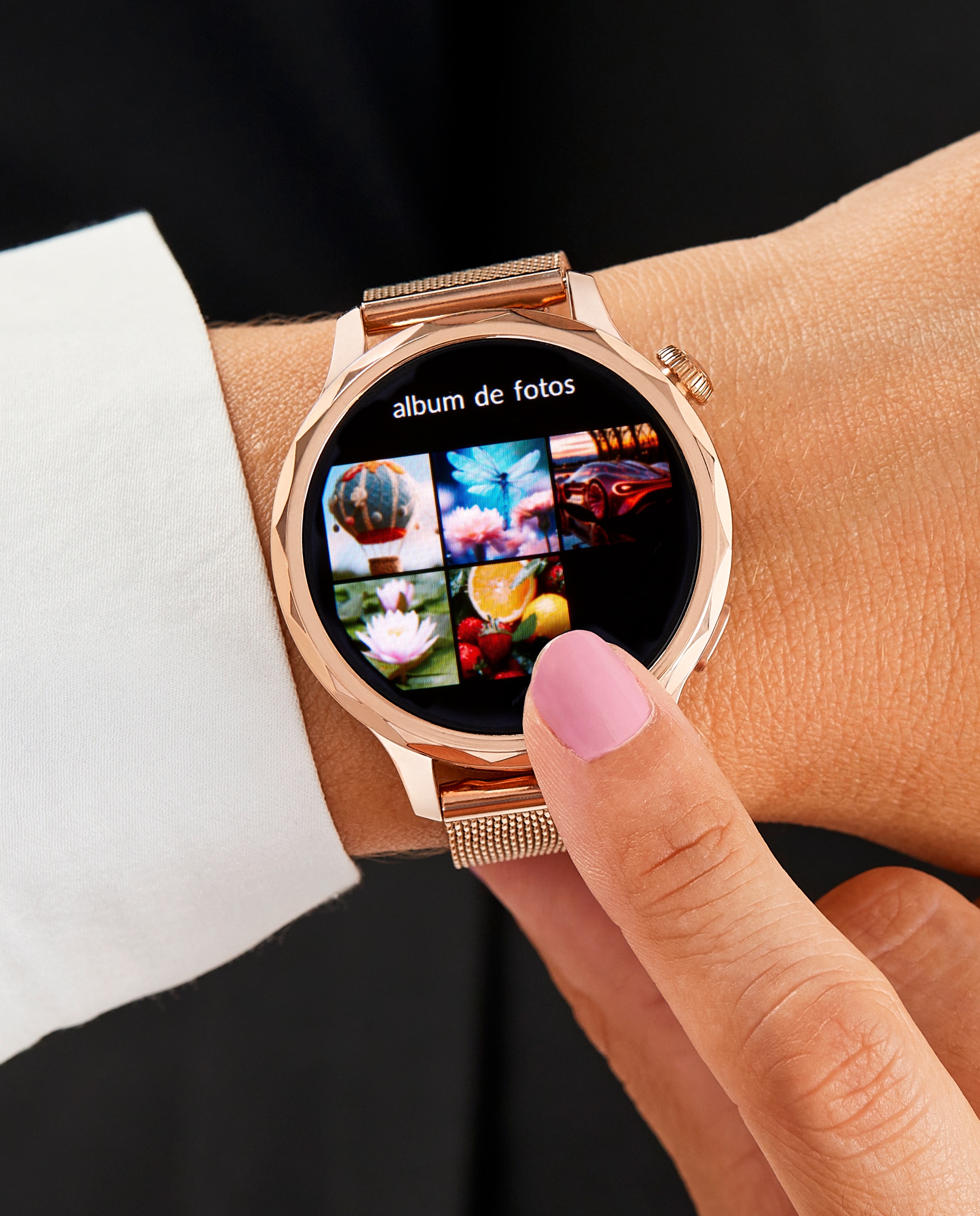 Smartwatch b58014/5 correa silicona rosa y correa de acero rosa extra - Marea - Rosa pastel Rosa pastel-3