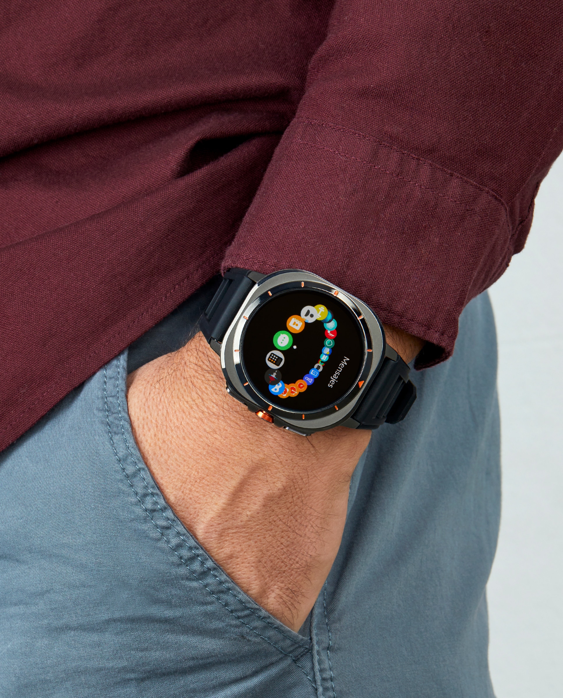 Imagen 2 de Smartwatch b58015/1 con correa de silicona - Marea - Negro Negro