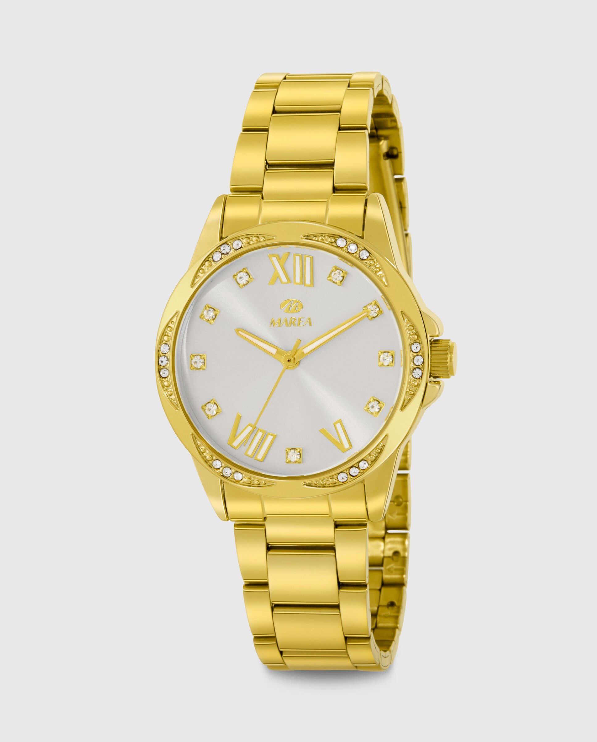Reloj de mujer b41415/5 correa de acero dorado y esfera blanca - Marea - Dorado Dorado-1