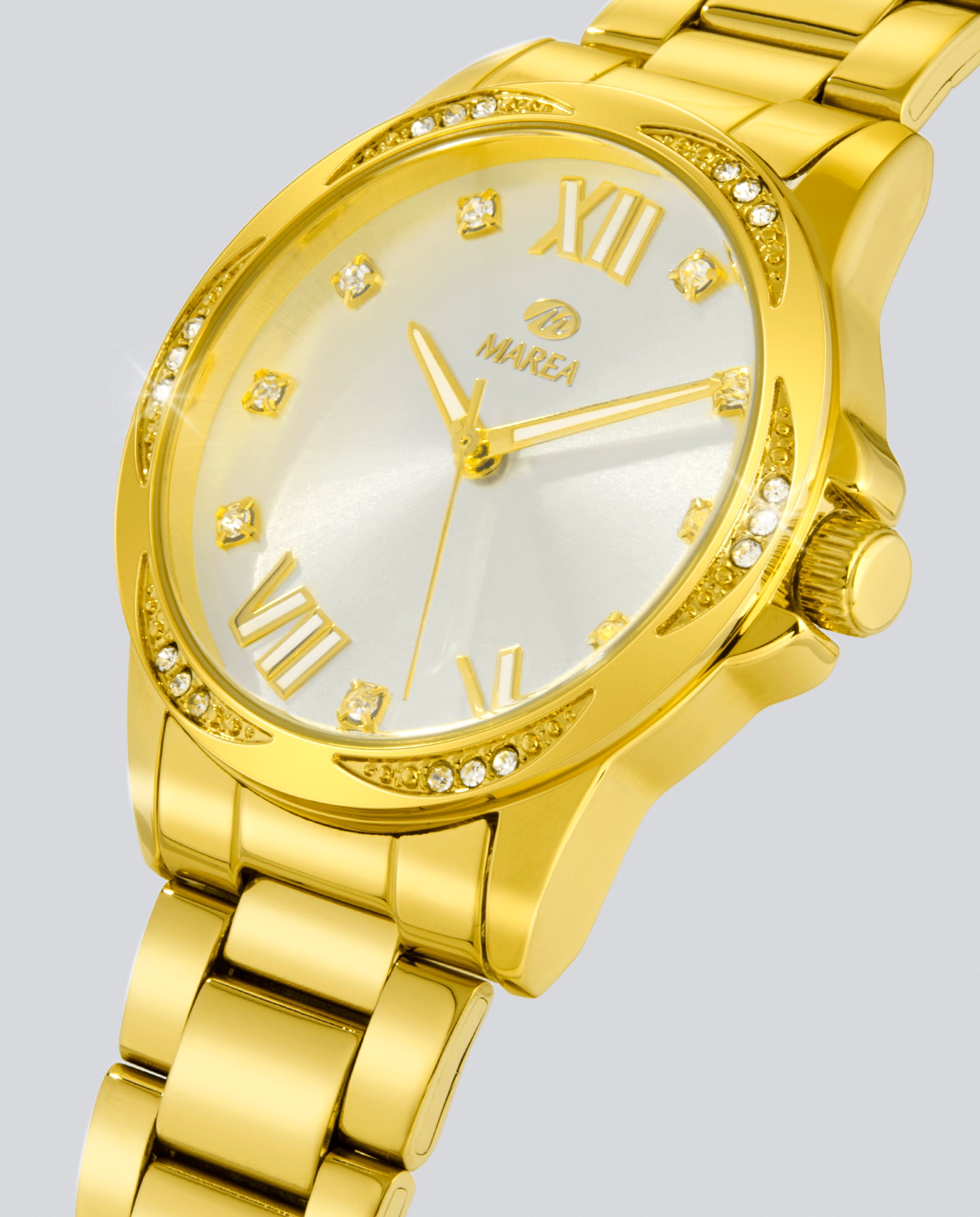 Reloj de mujer b41415/5 correa de acero dorado y esfera blanca - Marea - Dorado Dorado-3