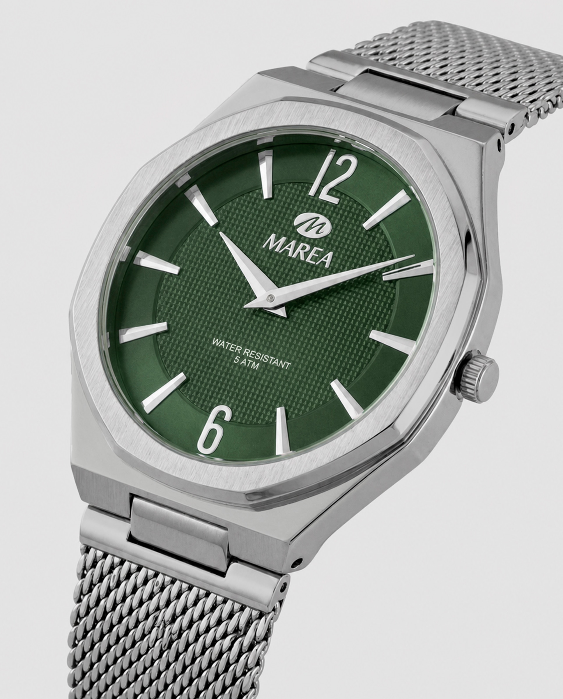 Reloj de hombre b54309/2 correa de acero y esfera verde - Marea - Plateado Plateado-3