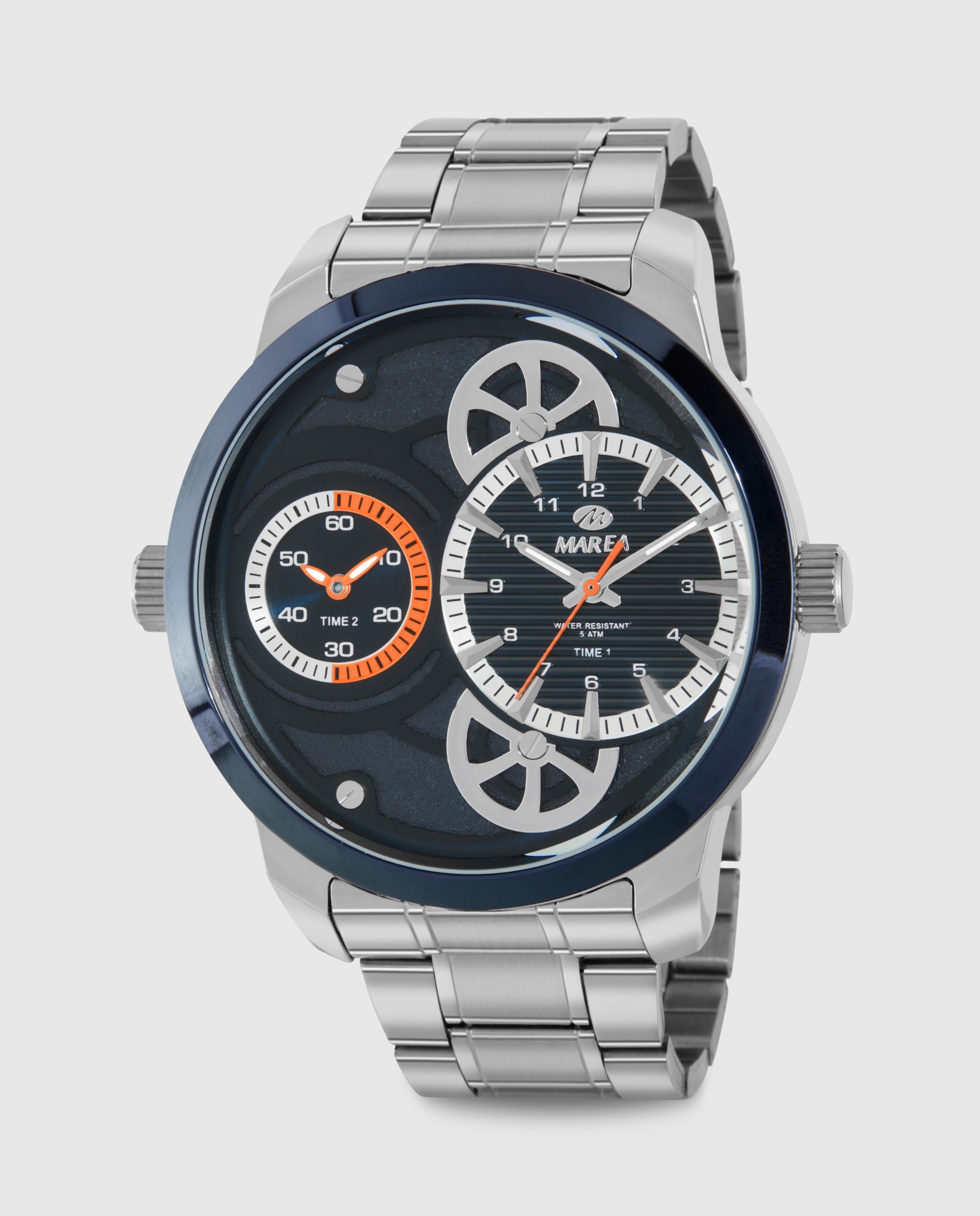 Imagen 0 de Reloj de hombre b54306/2 correa de acero  y esfera azul marino Plateado