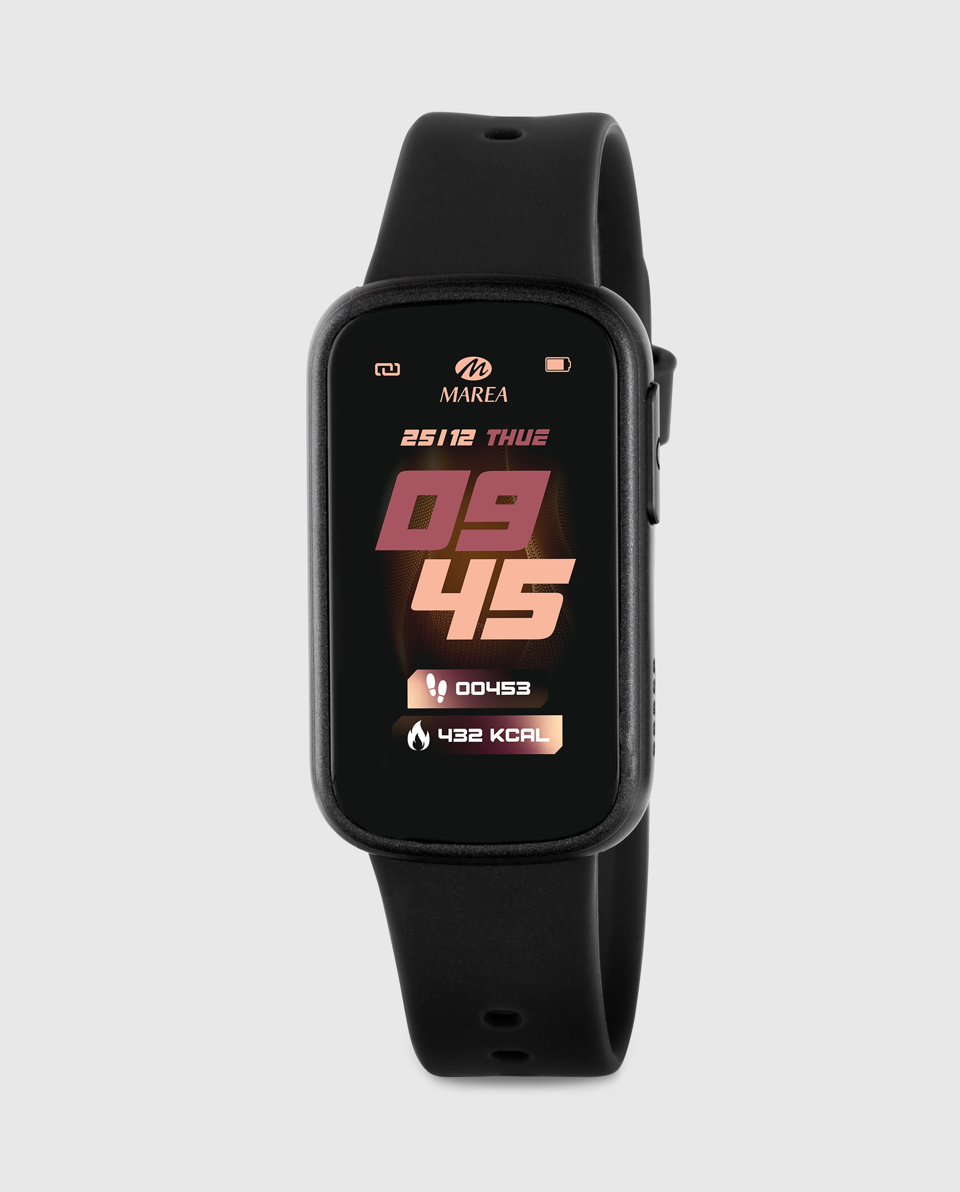 Imagen 0 de Smartwatch b57015/1 con correa de silicona negra Negro
