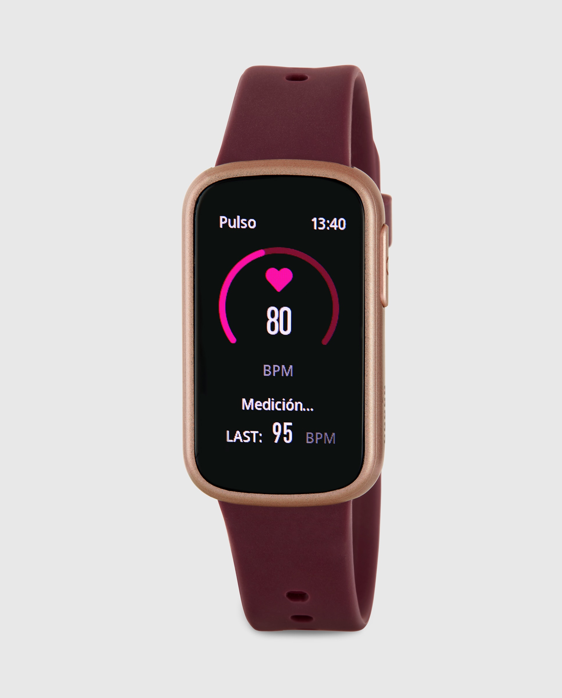 Imagen 0 de Smartwatch b57015/3 con correa de silicona granate Granate