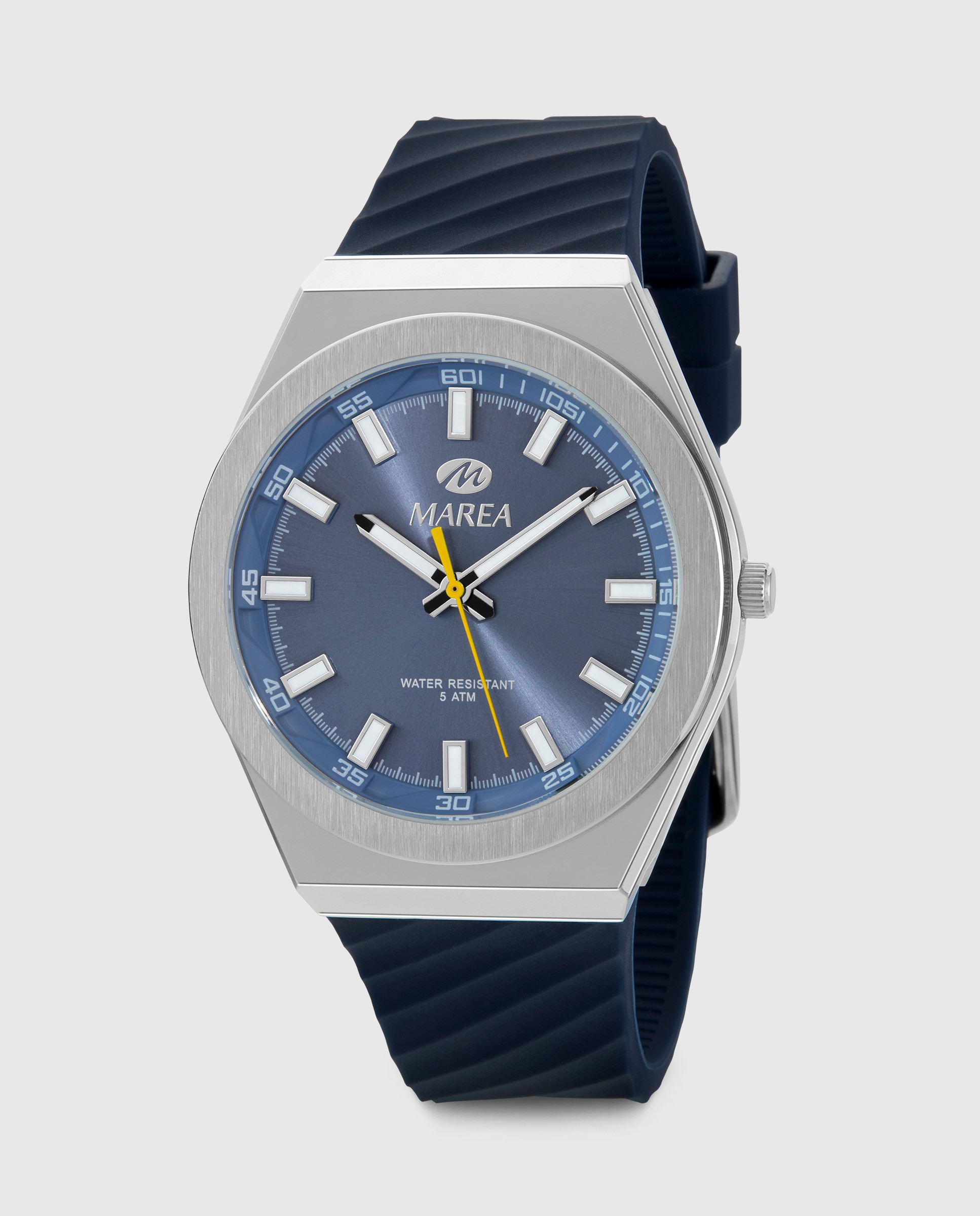 Imagen 0 de Reloj de hombre b54251/7 con correa de caucho azul marino y esfera azul celeste Azul marino