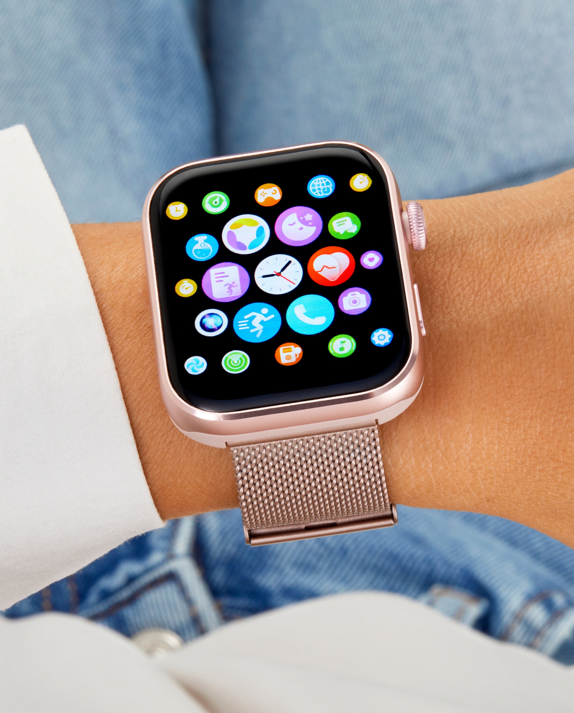 Imagen 3 de Smartwatch b59010/3 con correa de malla milanesa rose gold y correa extra de silicona color - Marea - Rosa claro Rosa claro