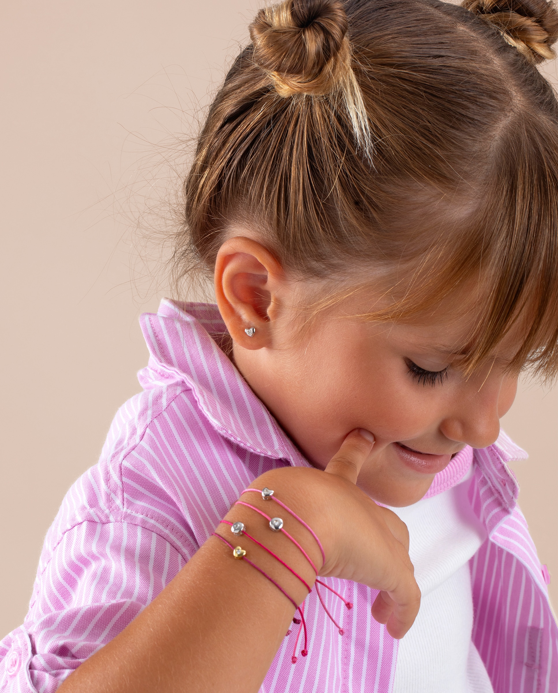 Imagen 3 de Pulsera de niña d04203/ae corazón dorado con diamante de laboratorio - Marea - Dorado Dorado