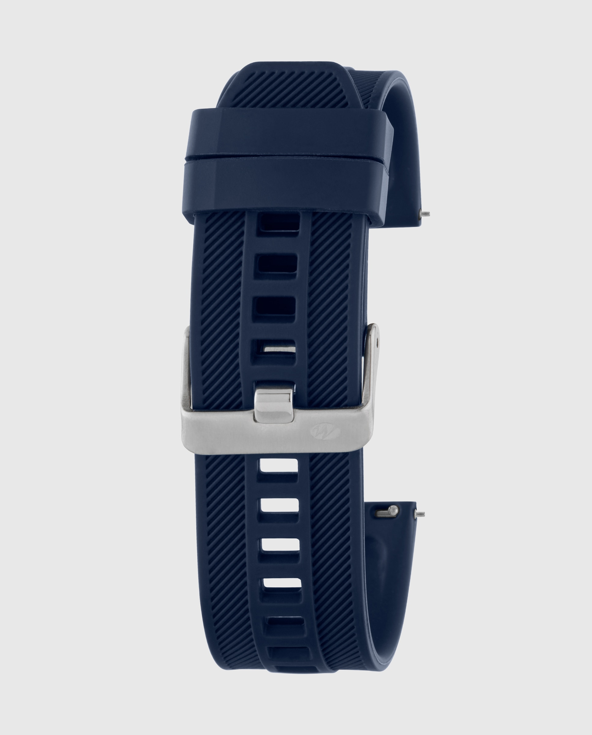 Smartwatch b58016/2 con correa de acero plateada y correa de silicona azul de regalo. - Marea - Negro Negro-2