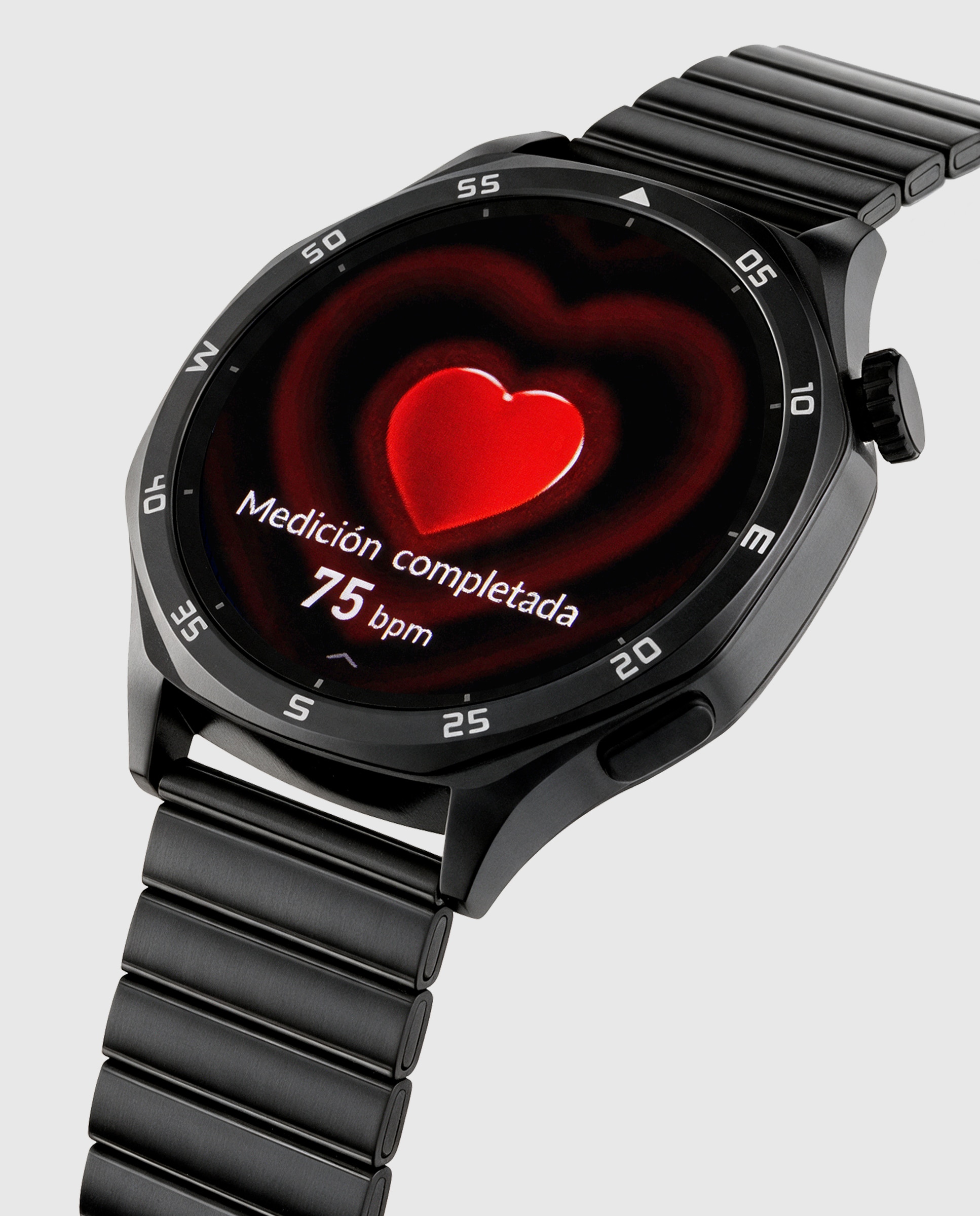 Smartwatch b58016/3 con correa de silicona verde y correa de acero negra de regalo - Marea - Negro Negro-5