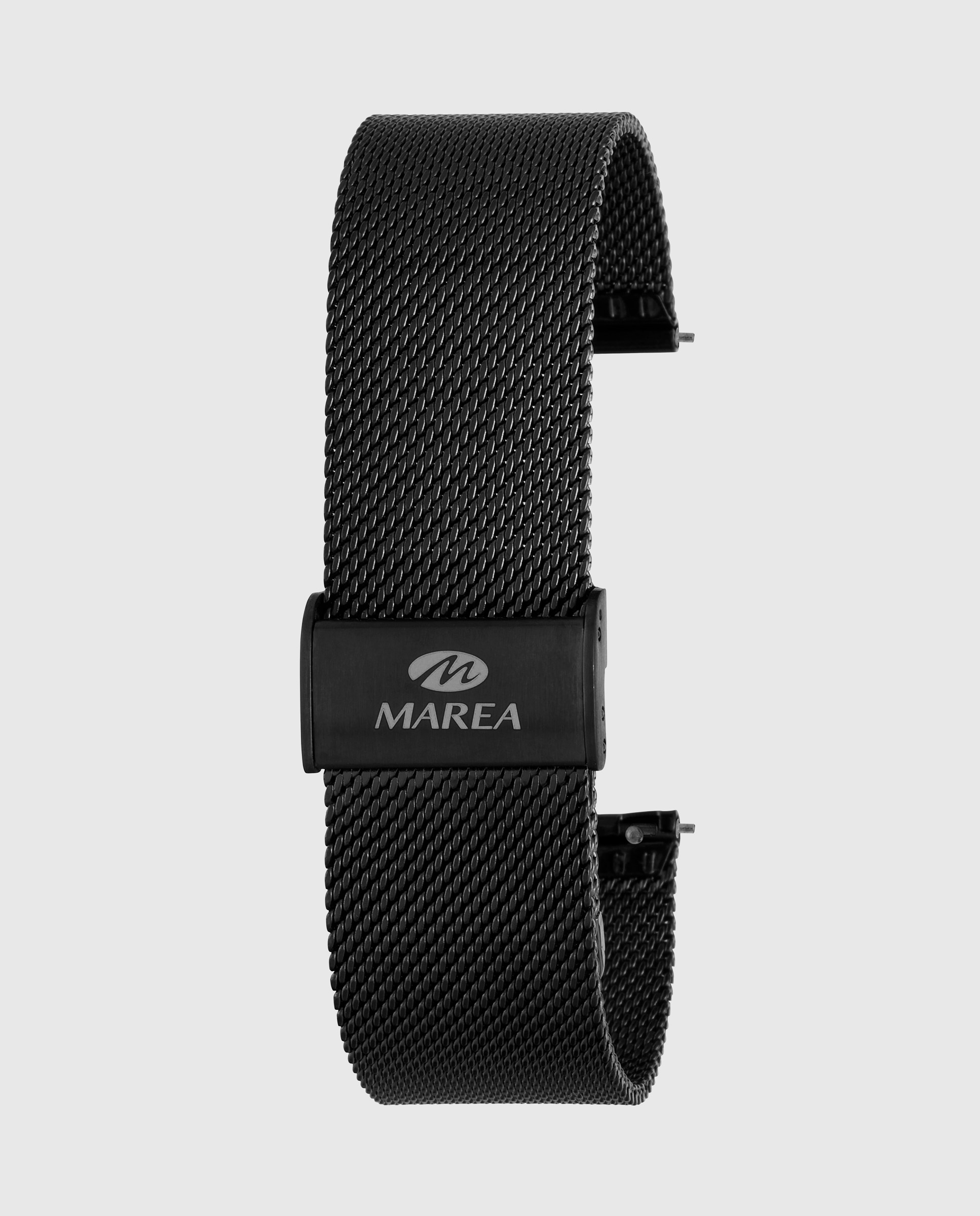 Smartwatch b58016/4 con correa de silicona negra y correa de acero negra de regalo - Marea - Negro Negro-2