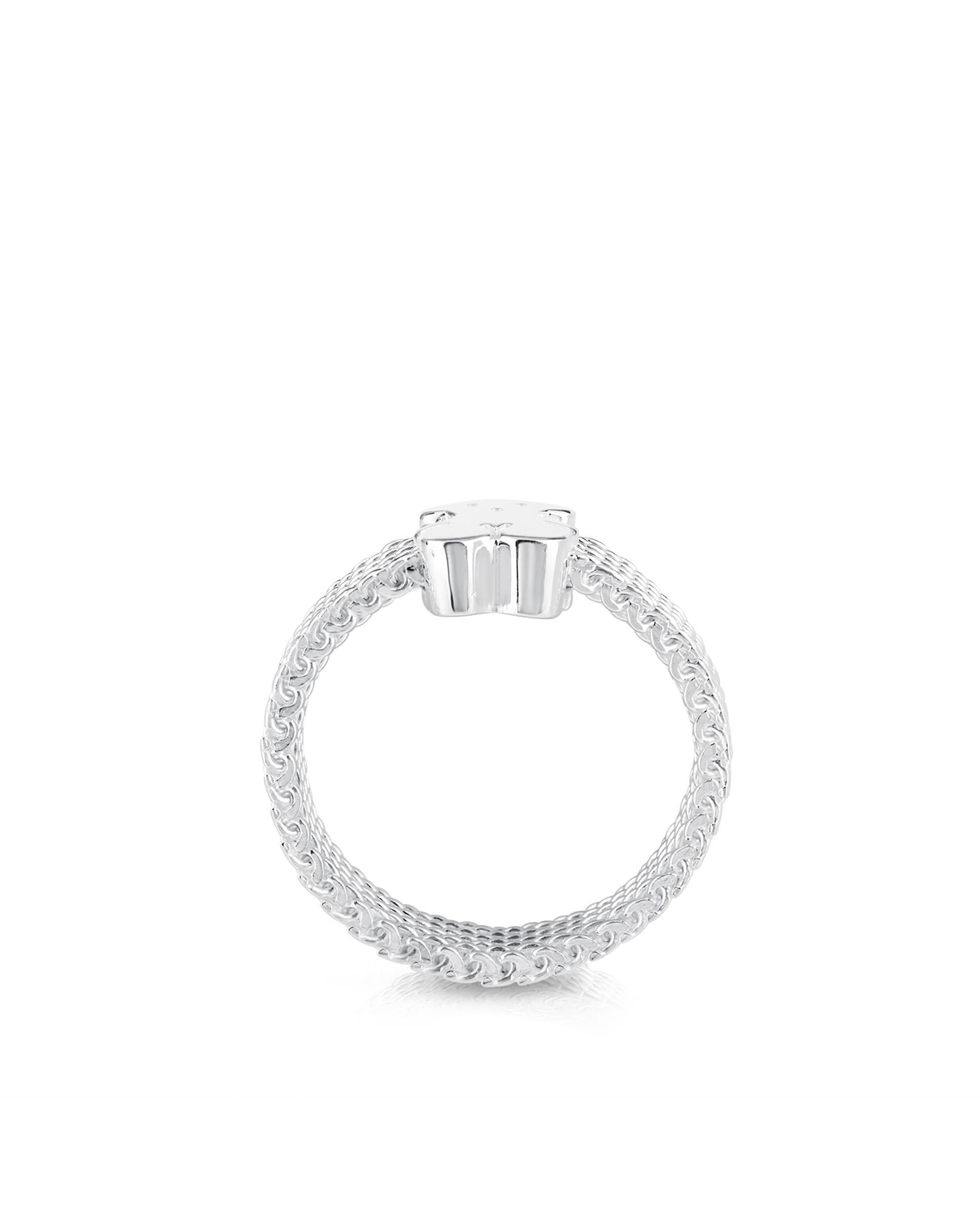 Imagen 2 de Anillo de plata mesh - Tous - Plateado Plateado