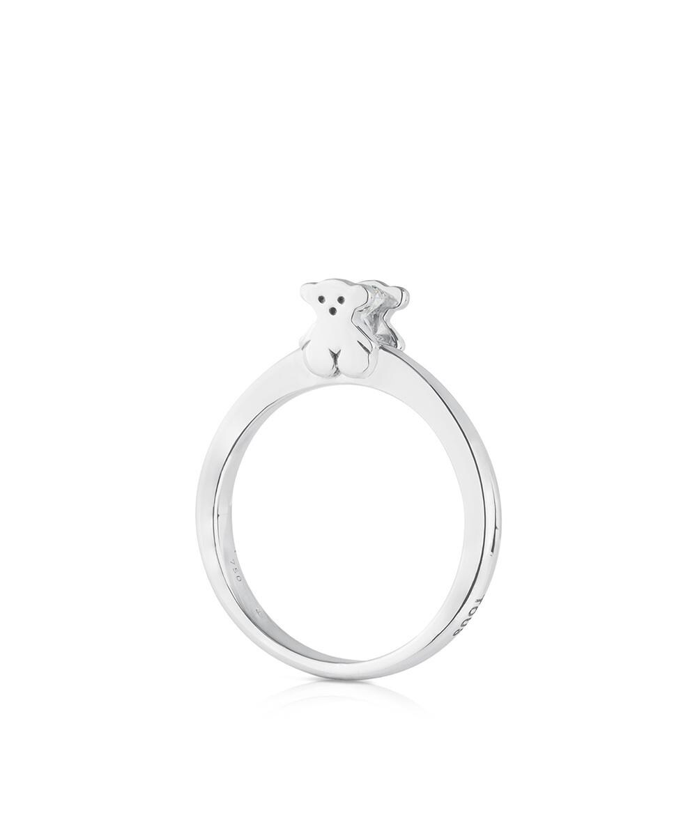 Solitario Sweet Diamonds en oro blanco con diamantes · Tous · El