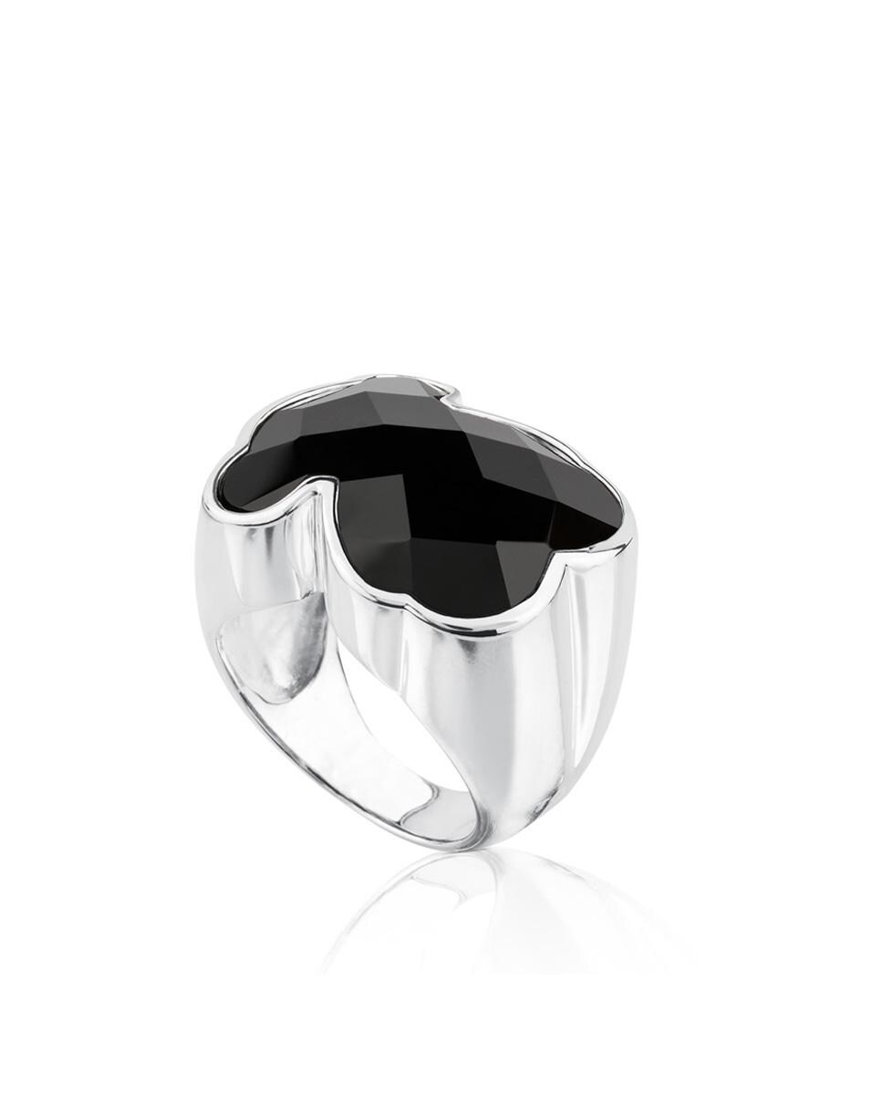 Anillo Color de plata con oso en ónix negro · Tous · El Corte Inglés