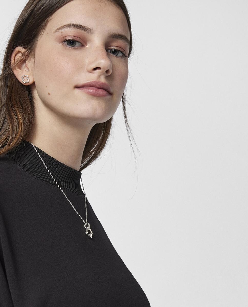 Pendientes New Carrusel en plata Plata-5