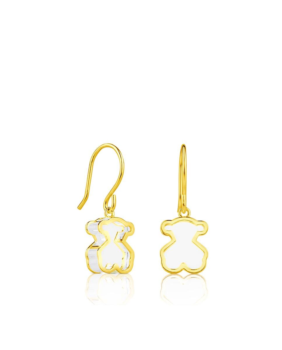 Pendientes galaxy bañados en oro de 18 kt sobre plata Dorado Tous Dorado-1
