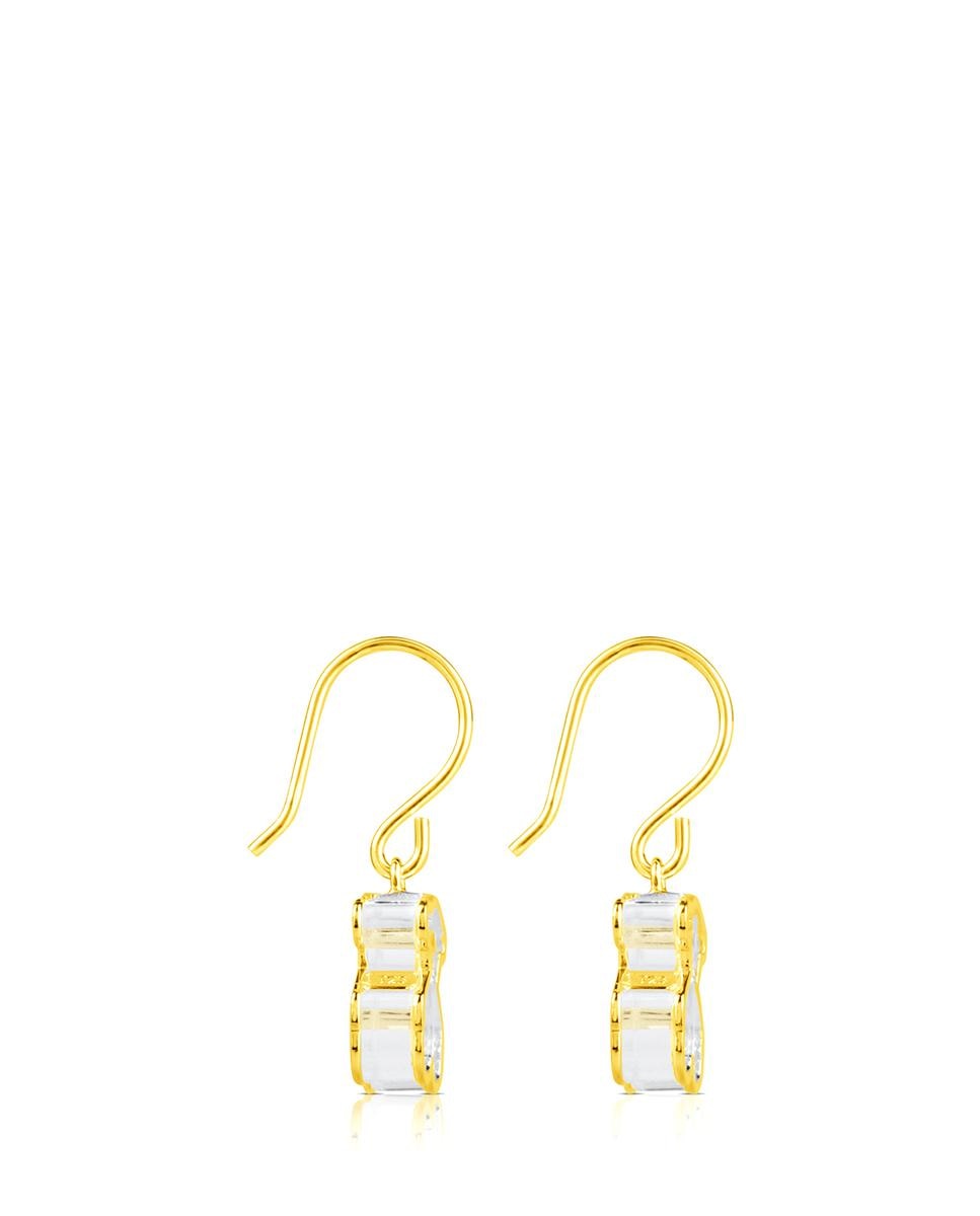 Pendientes galaxy bañados en oro de 18 kt sobre plata Dorado Tous Dorado-2