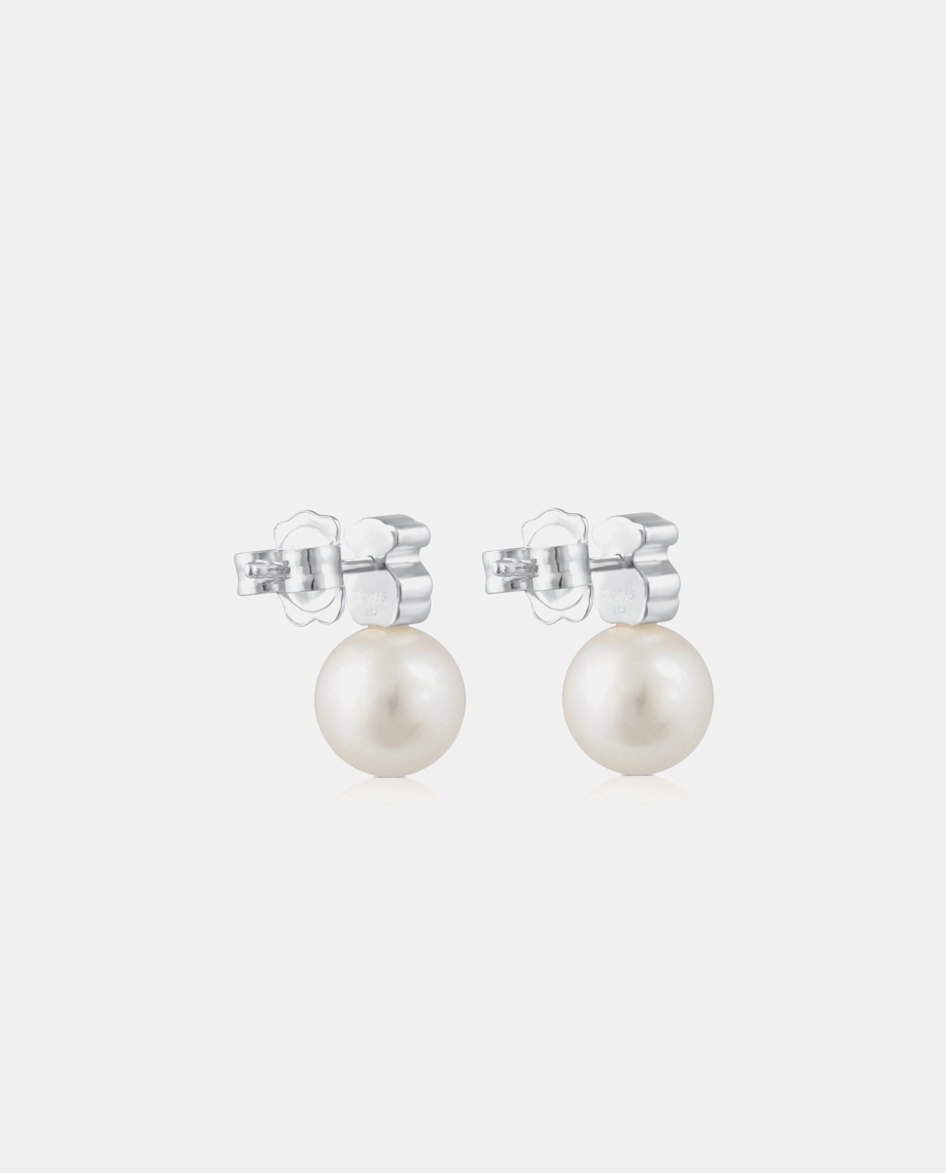 Pendientes sweet dolls en plata y perlas - Tous - Blanco Blanco-2
