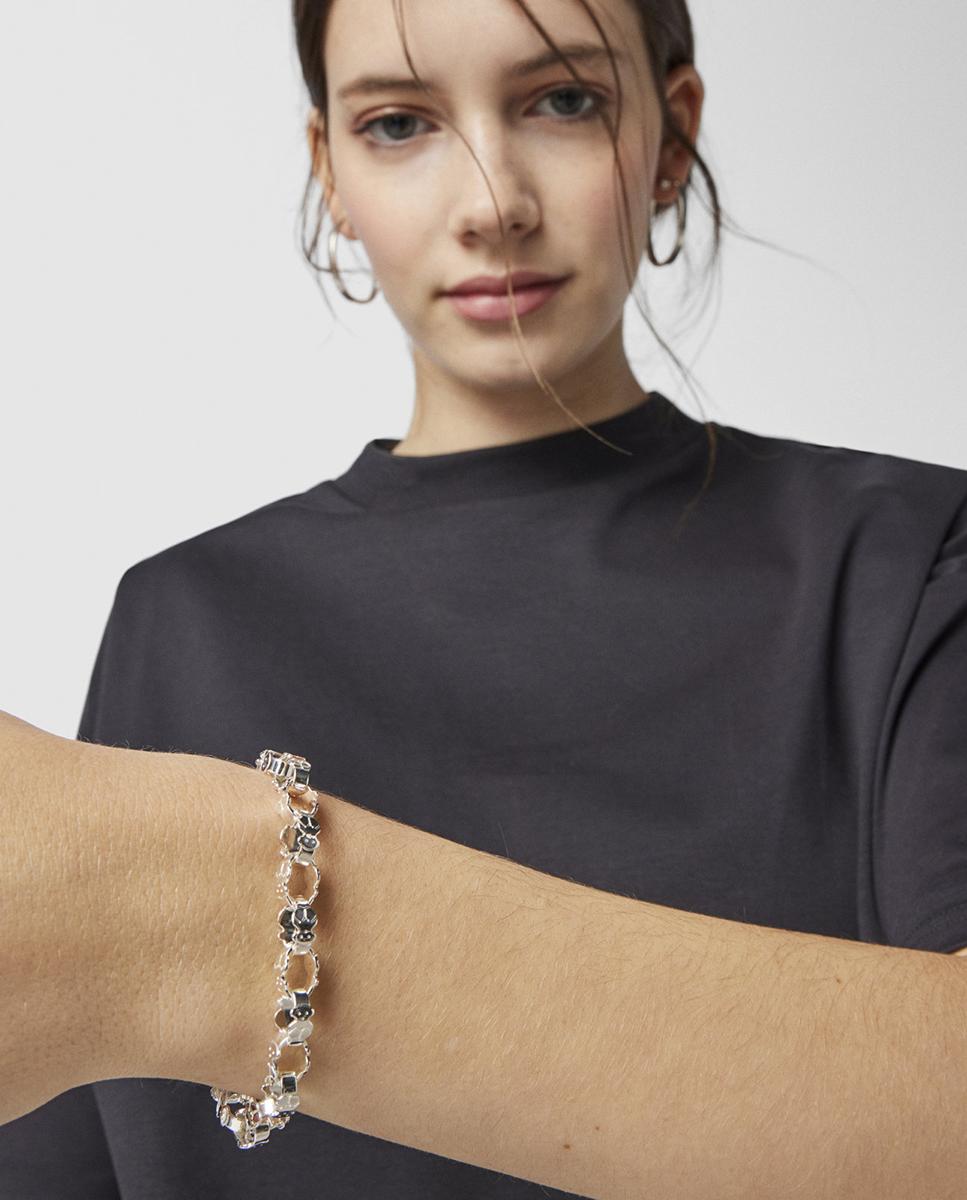 Pulsera de cadena tous bear en plata - Plateado Plateado-4