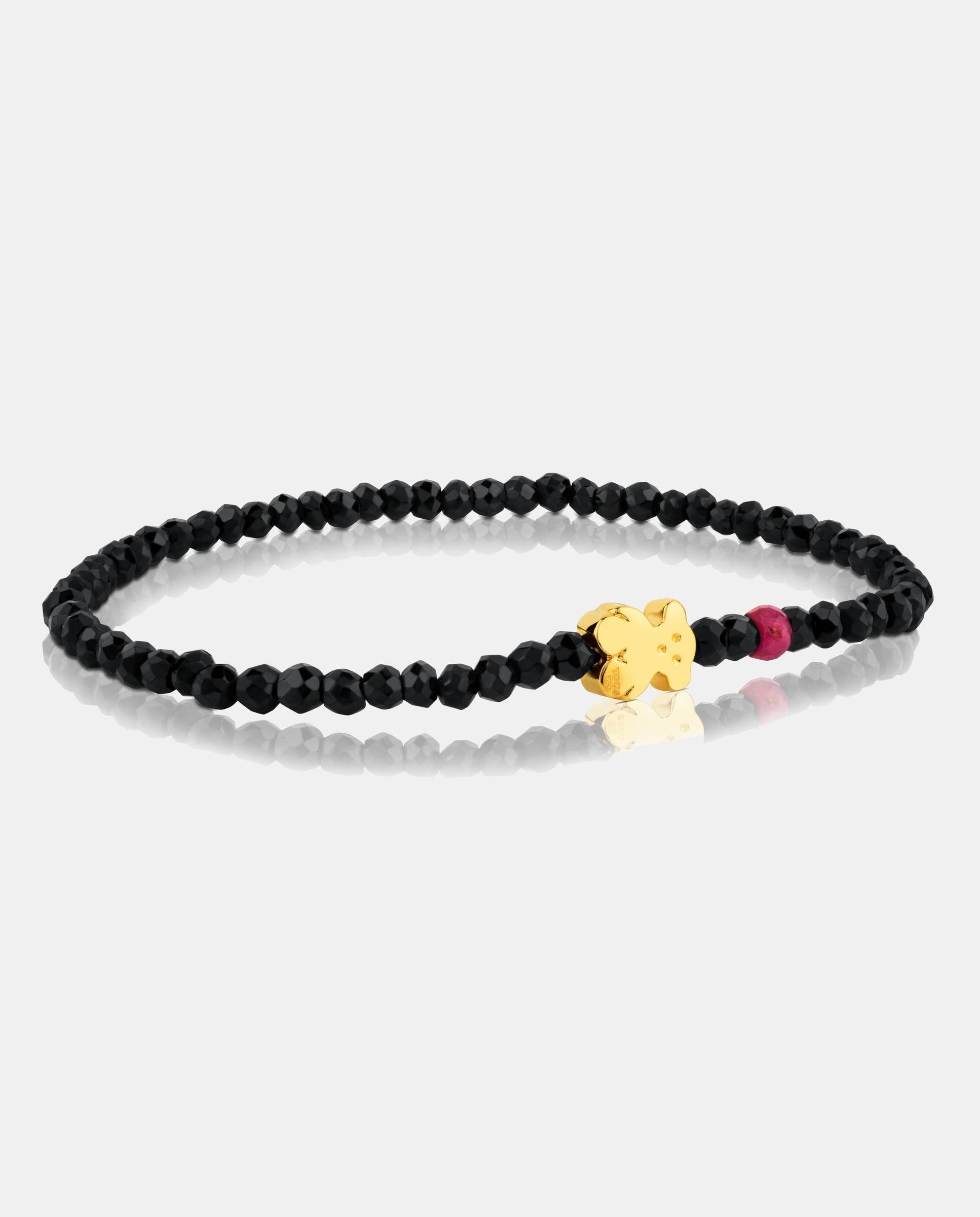 Imagen 1 de Pulsera sweet dolls en oro amarillo con rubí y espinelas - Tous - Negro / Rojo Negro / Rojo