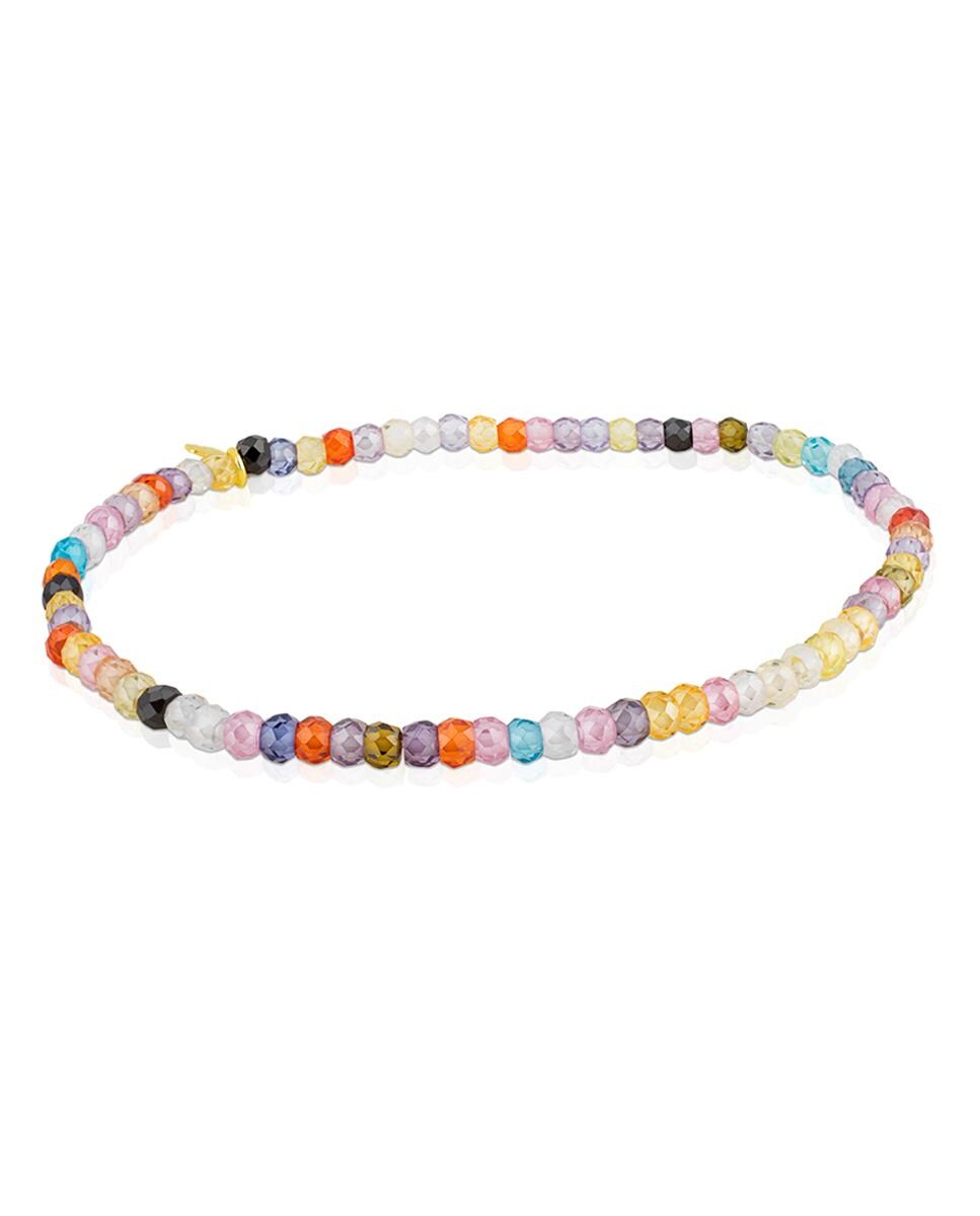 Pulsera elástica Color en oro amarillo y gemas · Tous · El Corte